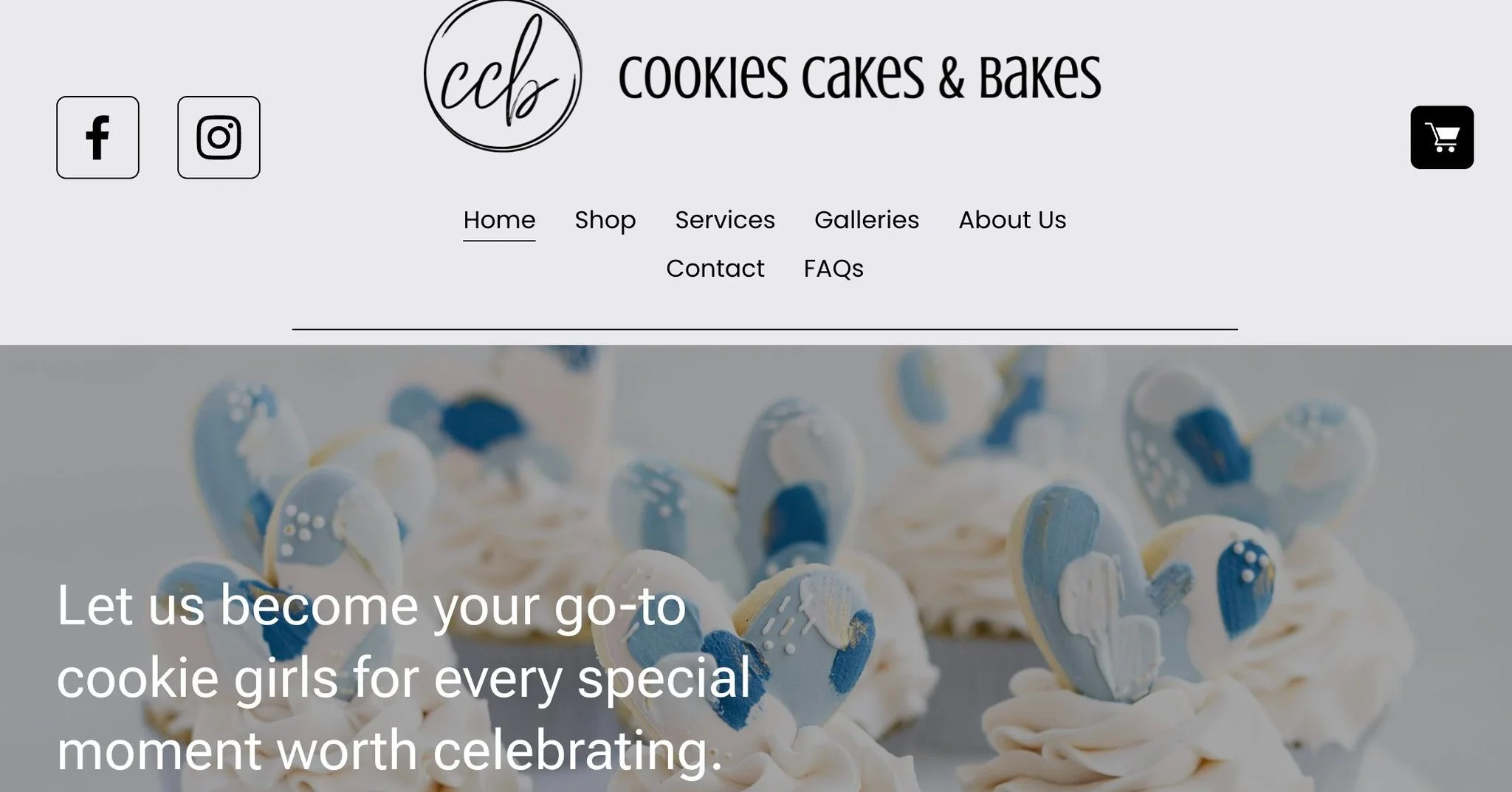 Game on! 🏈
After months of learning how to build a website, the Cookie Cakes &amp; Bakes website officially goes live this Tuesday! 💻 

Get ready to explore everything we offer and be the first to grab your Super Bowl Sunday treats. 

Here's a snea