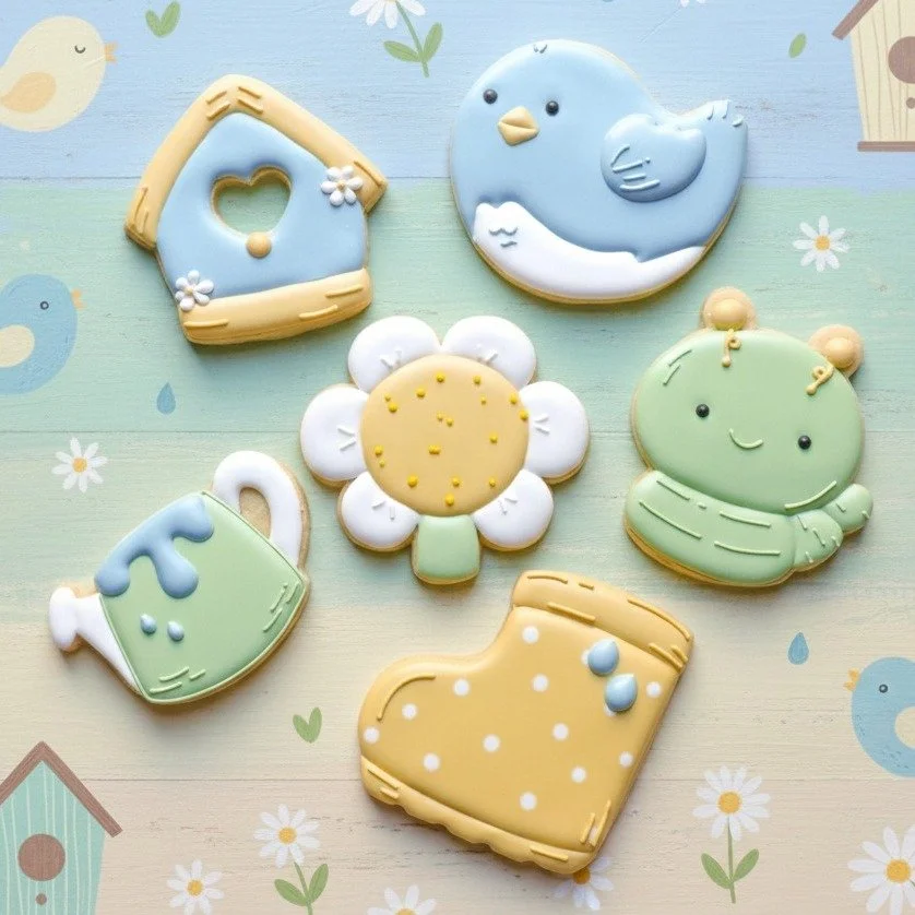 🌸🌺🌷🌻🌼 Flower power! Let&rsquo;s beg spring to come early this year at our Spring Fun cookie class! Class ticket link in bio.