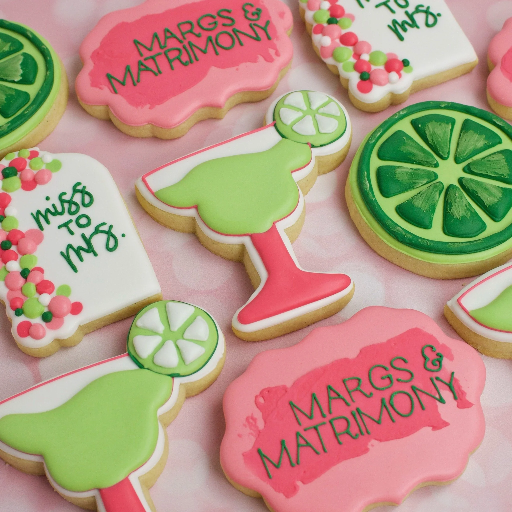 Salt, lime, and a cookie shine! 🍹🍪 Throwback for National Margarita Day with one of Cheryl's favorite sets.  Cheers for the sweetest happy hour!