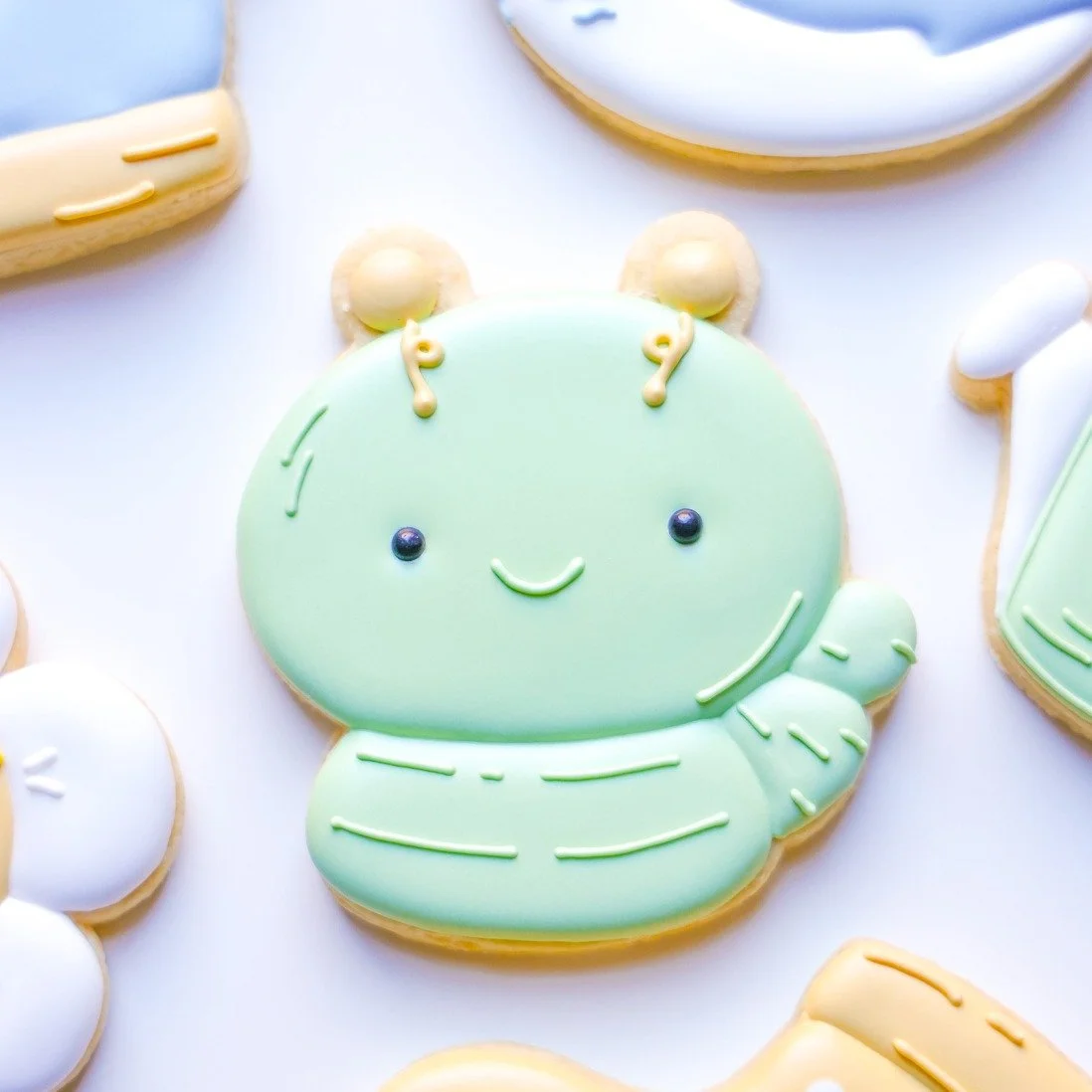 🐛 The only worm you&rsquo;ll ever want to see in your cookie-themed flower garden! 🌻  Join us on March 21 to decorate this (and other) adorable cookie!

Class information link in bio.

#cookiescakesbakes #readingpaevents