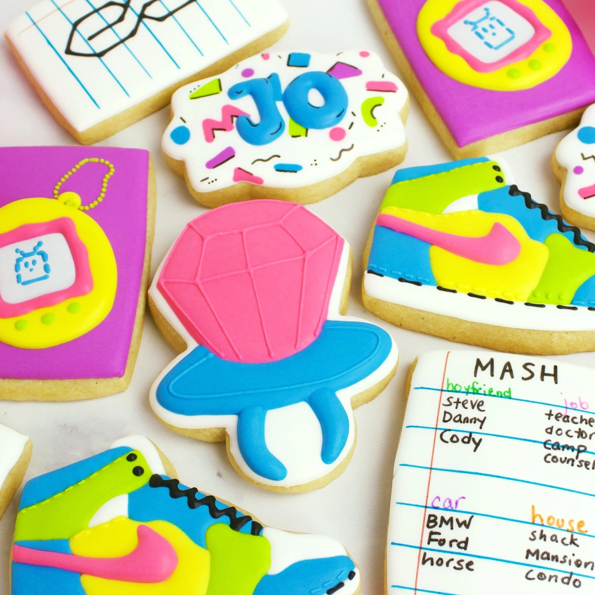 Totally radical!  Happy National Retro Day! We&rsquo;re taking a trip down memory lane with this custom set inspired by the best of the 80s and 90s. 📼✨

From neon Ring Pops to the ultimate fortune-teller game, MASH (Mansion, Apartment, Shack, House&