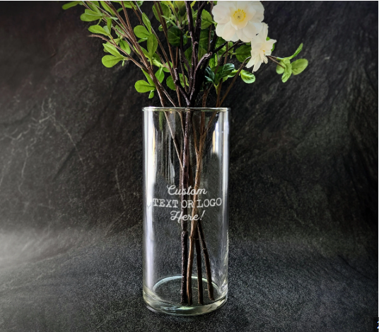 Custom Laser Etched Vase