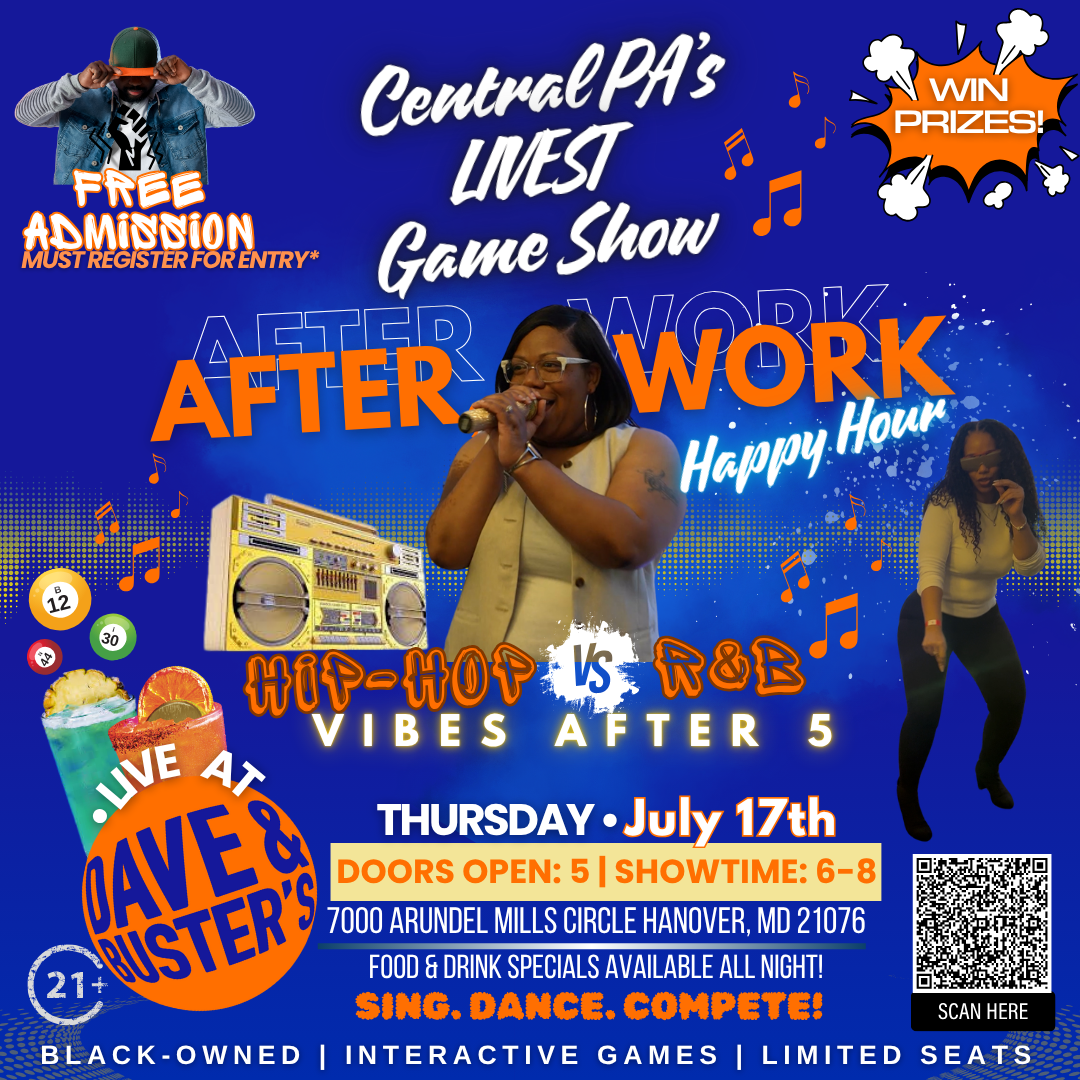 Happy Hour Game Night: Hip Hop vs. R&B Vibes After 5
