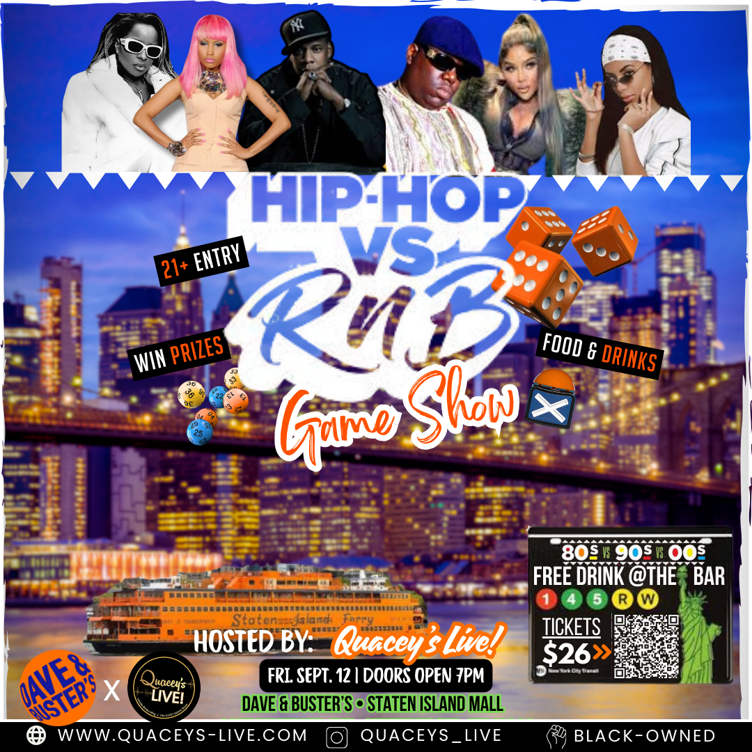 HIP-HOP vs. R&B GAME NIGHT @DAVE & BUSTER’S