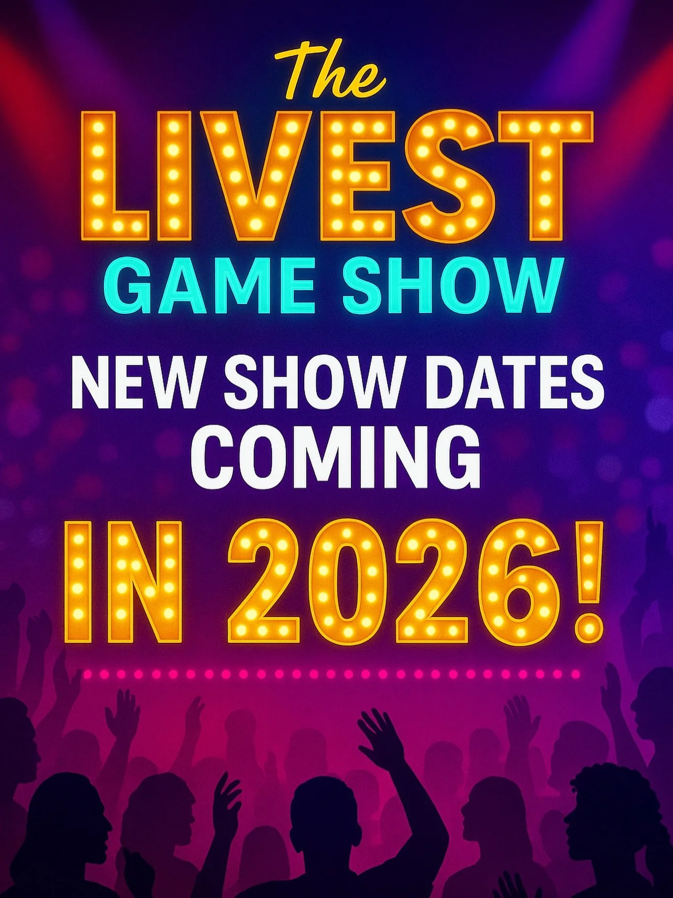 New Games, New Year &amp; New Cities! Grab ya crew when we visit and y&rsquo;all better be ready to act up😜🔥
Tickets &amp; Info:
www.quaceys-live.com/events

#QuaceysLIVE #TheLivestGameShow #LiveEntertainment #GameShowNight
#MusicGameNight #Audienc