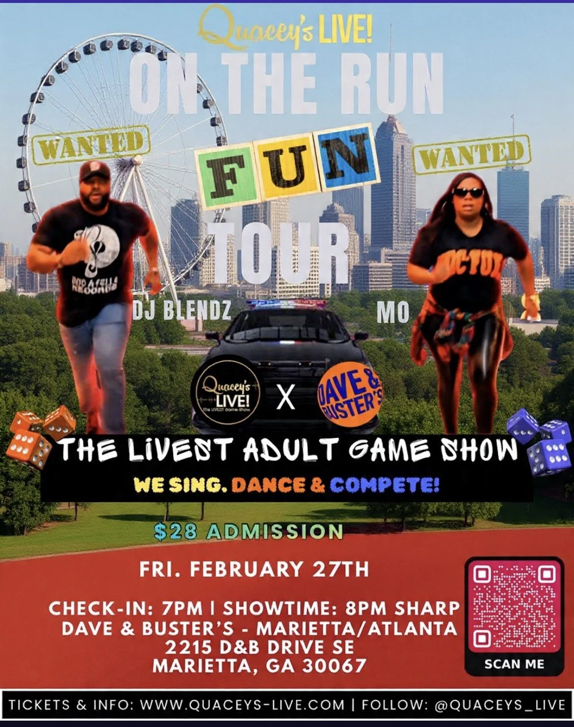 ON THE RUN FUN TOUR 2026: The LIVEST Adult Game Show in Marietta, GA - ATL