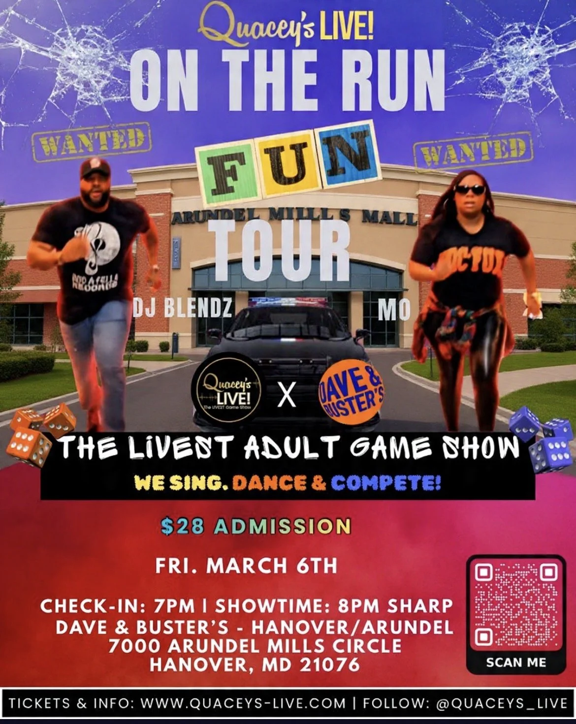 ON THE RUN FUN TOUR 2026: THE LIVEST ADULT GAME SHOW IN HANOVER, MD AT ARUNDEL MILLS
