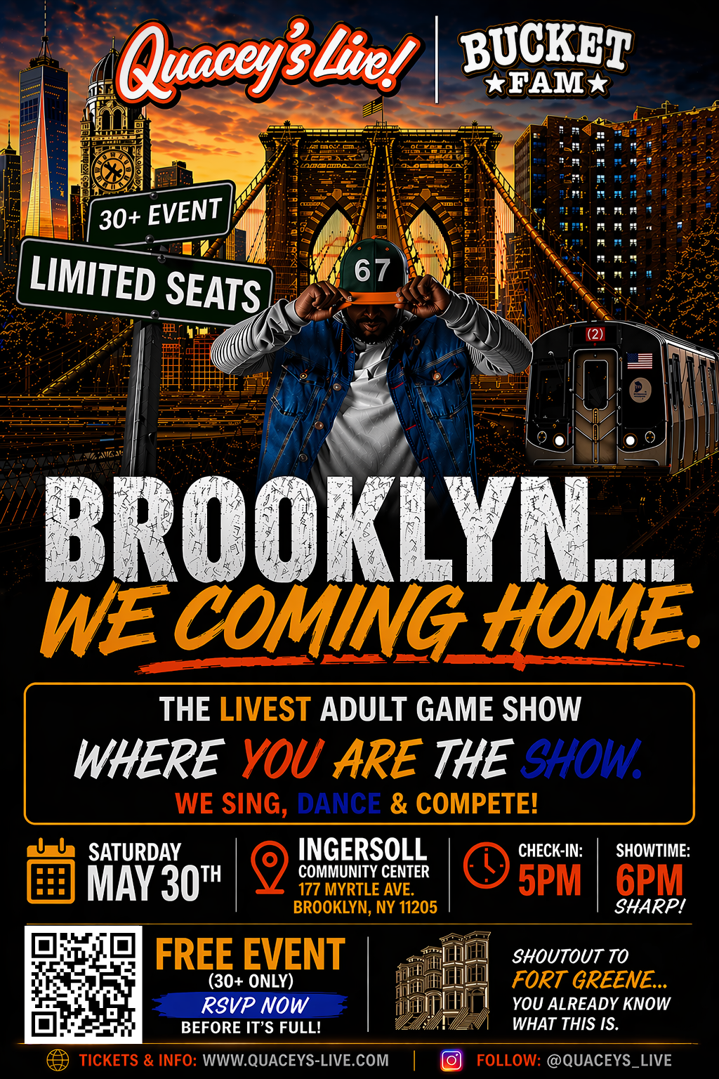 The LIVEST Game Night Experience — Quacey’s LIVE x Bucket Fam