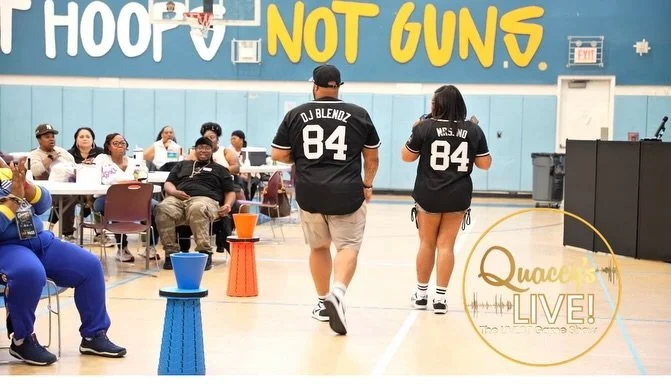 We&rsquo;re from here. We grew up here. We met here &amp; this weekend, we gave back to Fort Greene, Brooklyn. 
Nothing but love💚💚

#FortGreene #Brooklyn #QuaceysLIVE #TheLIVESTGameShow