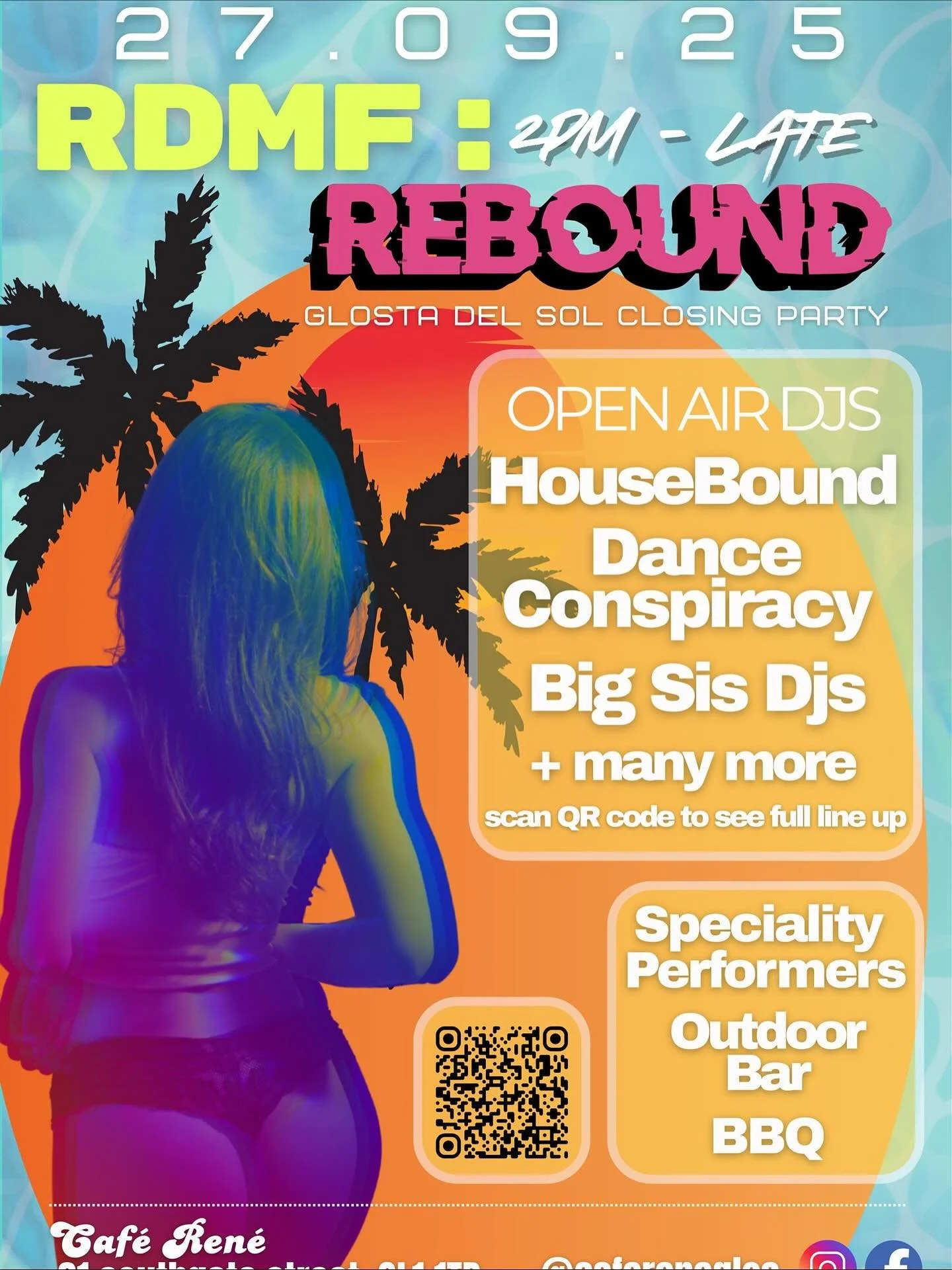 BIG SIS DJS take Gloucester!! 💖🥂 We are very excited for our first time playing @cafereneglos for the Glosta Del Sol closing party all dayer! Catch @djmissdeerious @browneyedgirldj and @neonpumpsdj from 2-4pm warming you up with some deep euphoric 