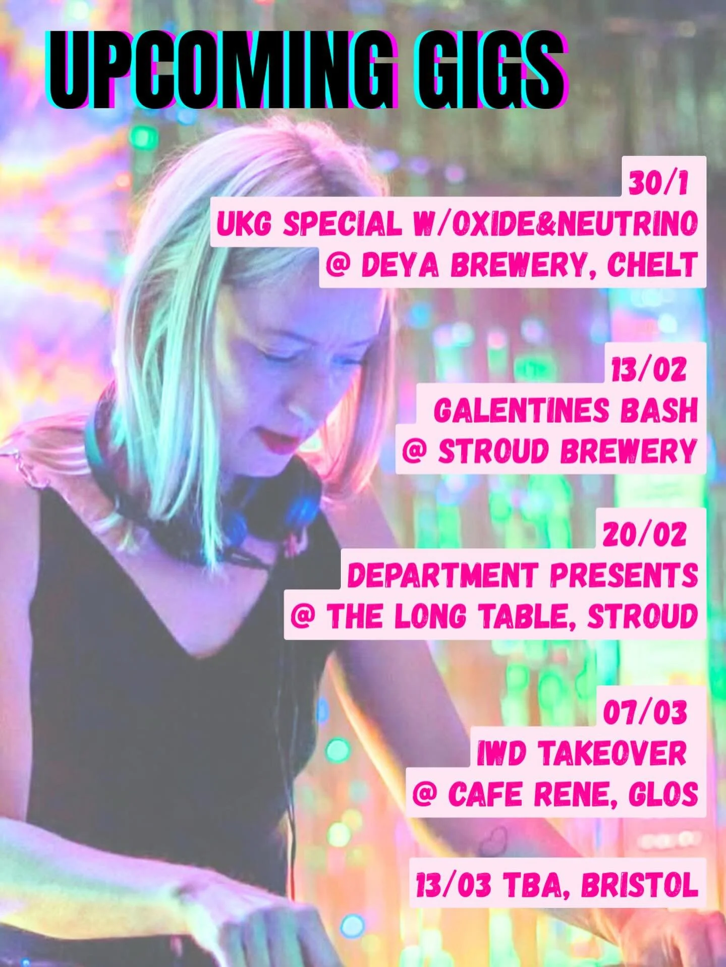 Where to find us for a proper knees up&hellip; 2026 is hotting up for Big Sis DJs!! With 22 graduate DJs 😳and more on the way with the Stroud beginner course kicking off in Feb (ONE place left on this!!) we are already booked and busy for Q1!! 🙏🏻✅