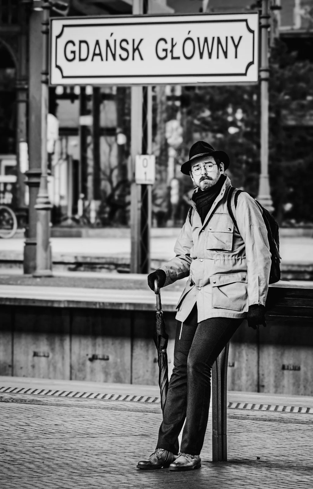 Poland traveller at Gdansk Station by Tim Tate.jpg