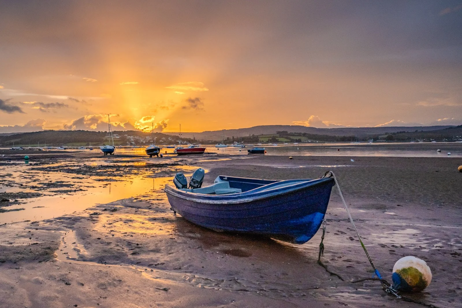 Sunset over River Exe Devon by Tim Tate.jpg