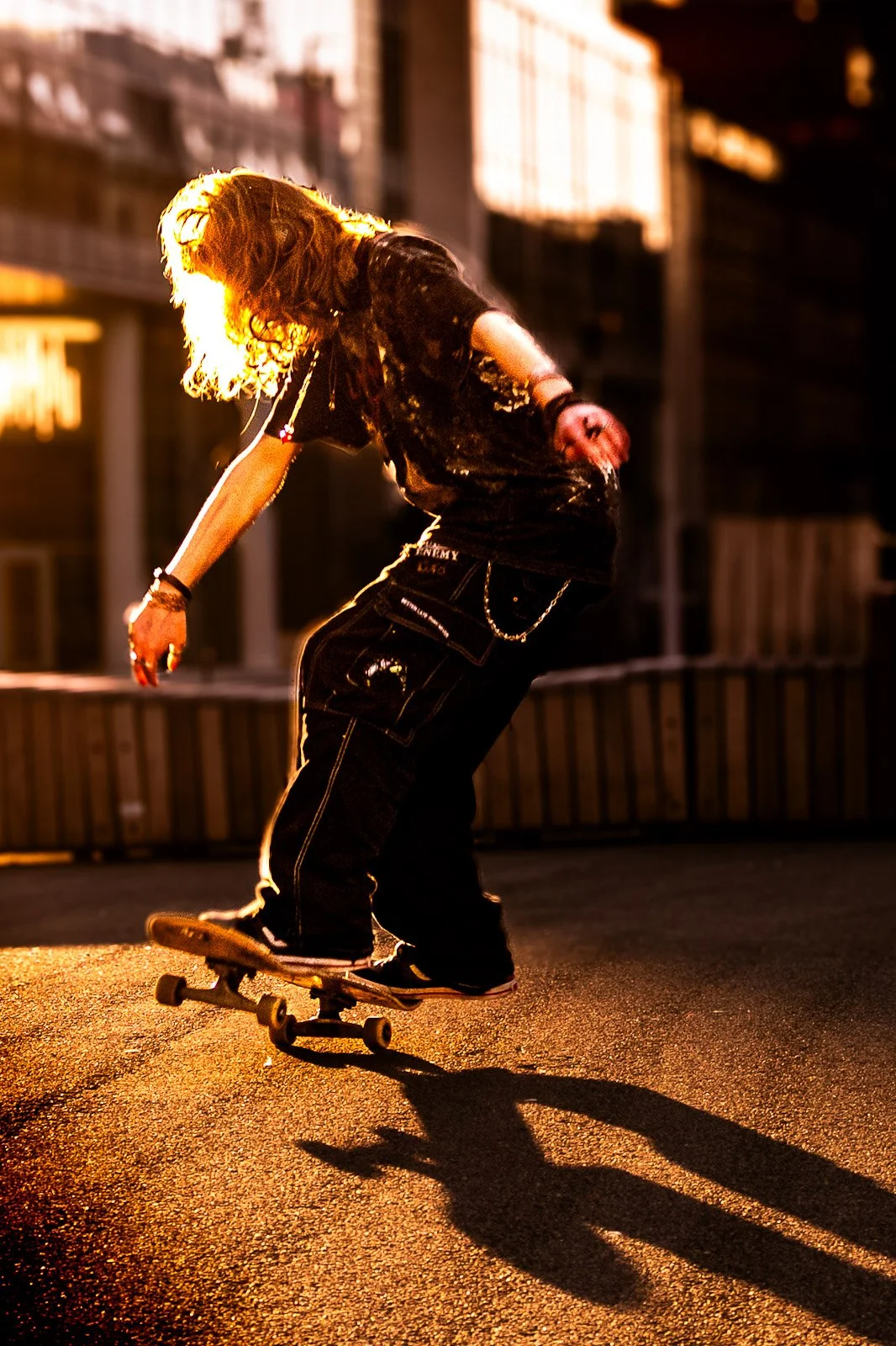 Skate boarder in winter sun in Leeds by Tim Tate.jpg