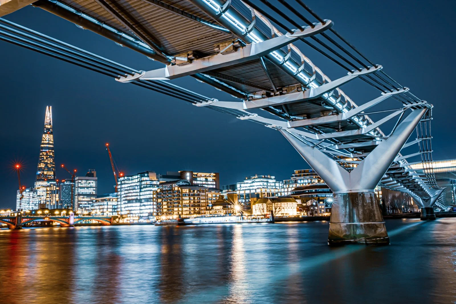 River Thames and Shard under Millennium Bridge by Tim Tate.jpg