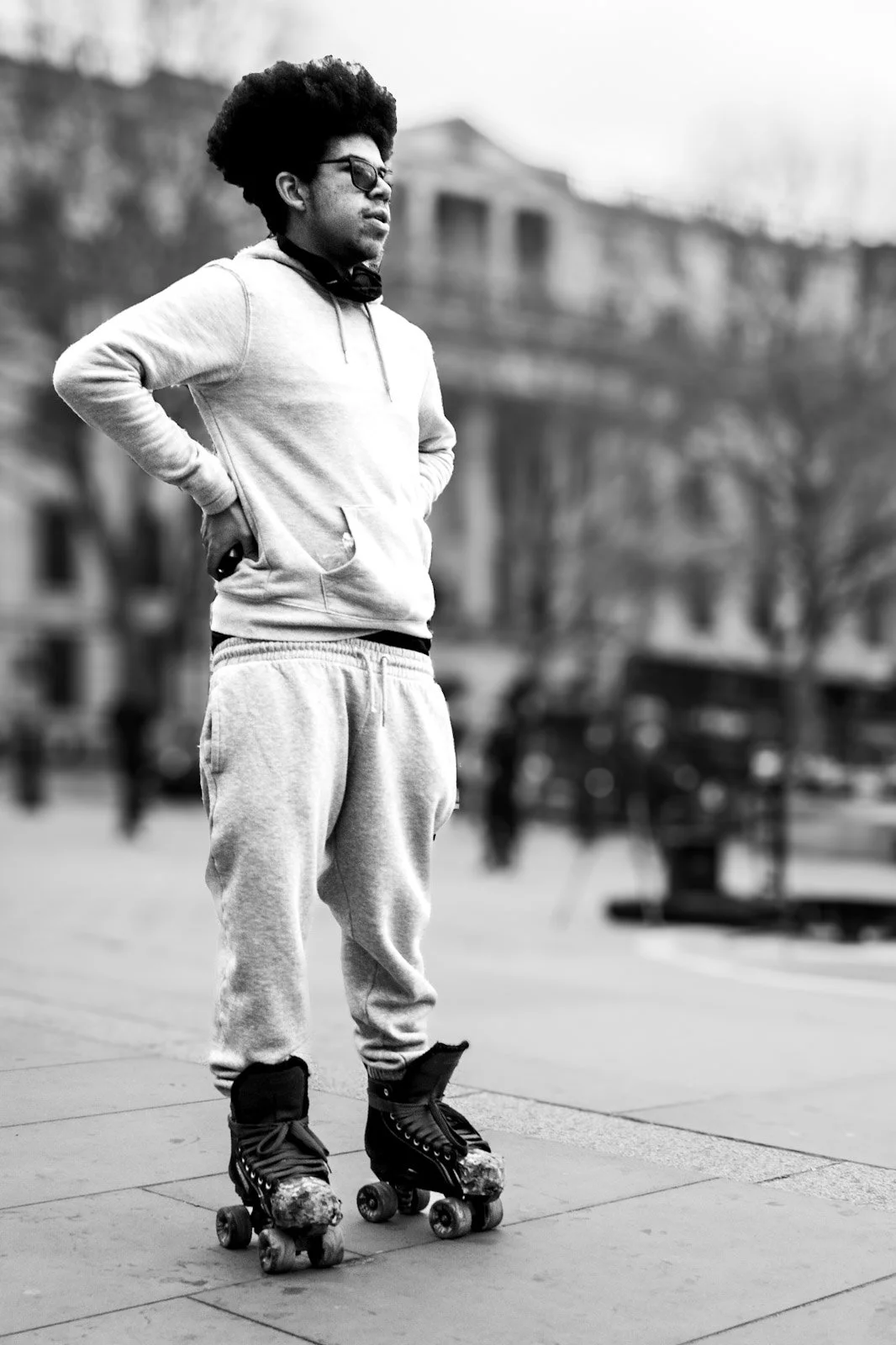 Street skater in Trafalgar Square London by Tim Tate .jpg