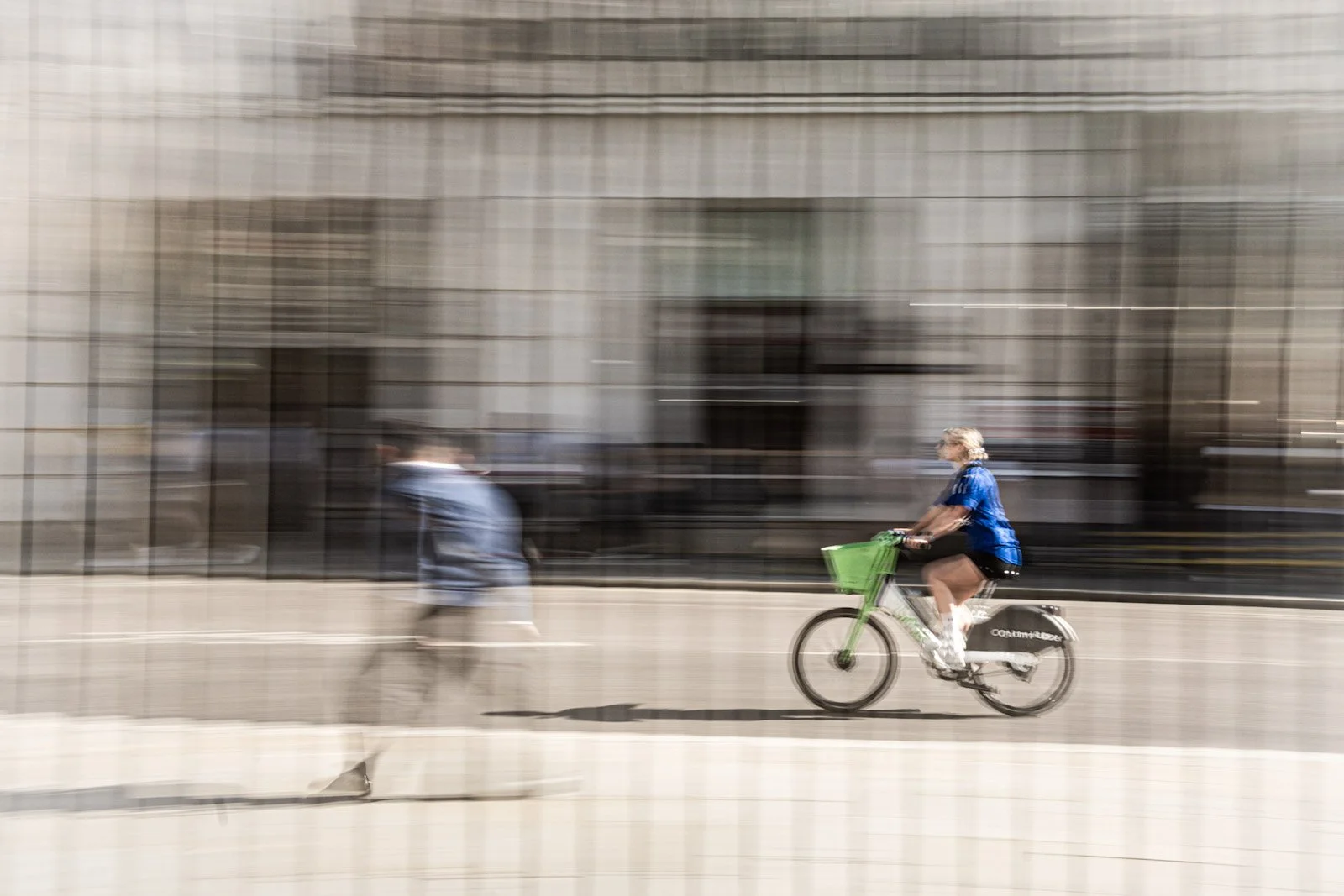 Cyclist through the city art by Tim Tate.jpg
