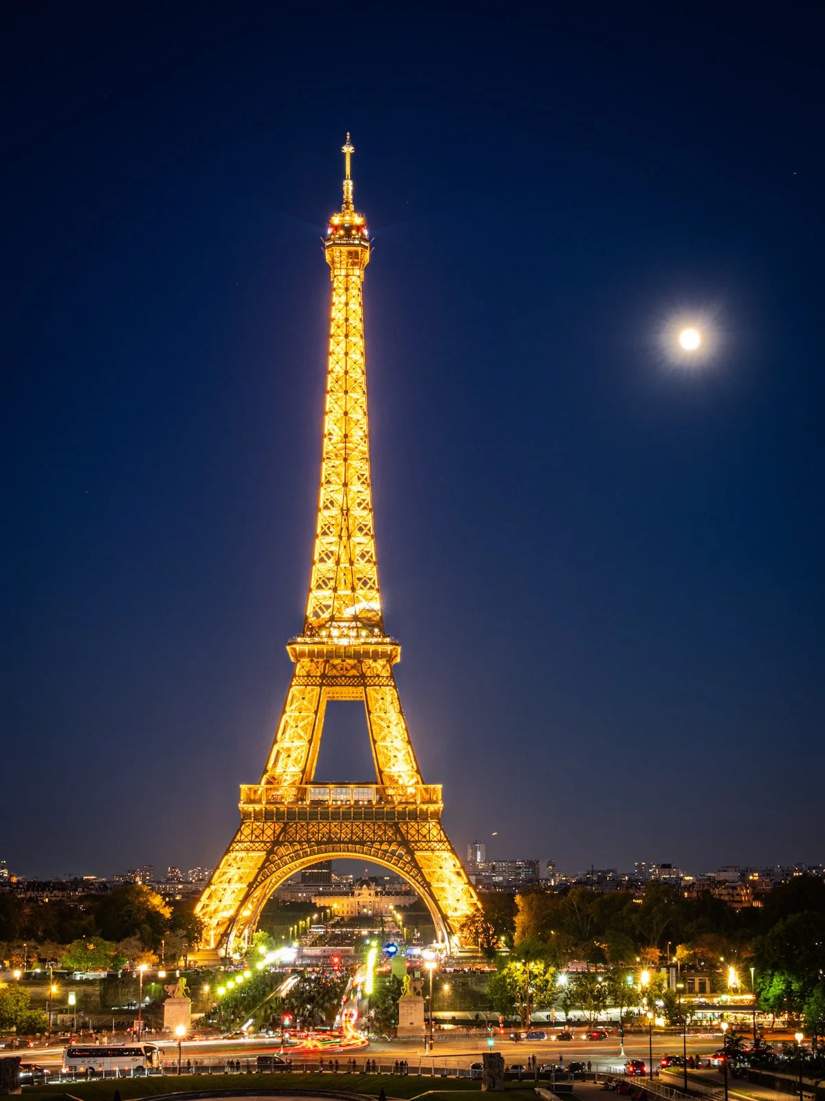 Eiffel Tower at Night in Paris by Tim Tate.jpg