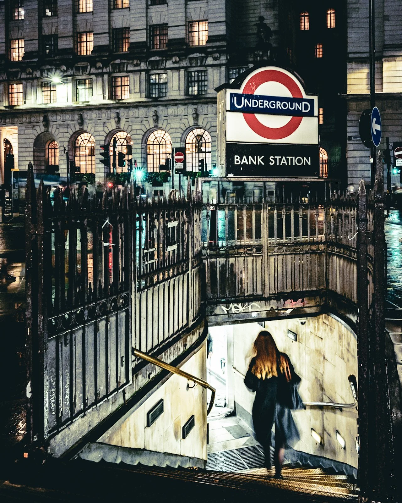 Going underground at Bank Station London by Tim Tate.jpg