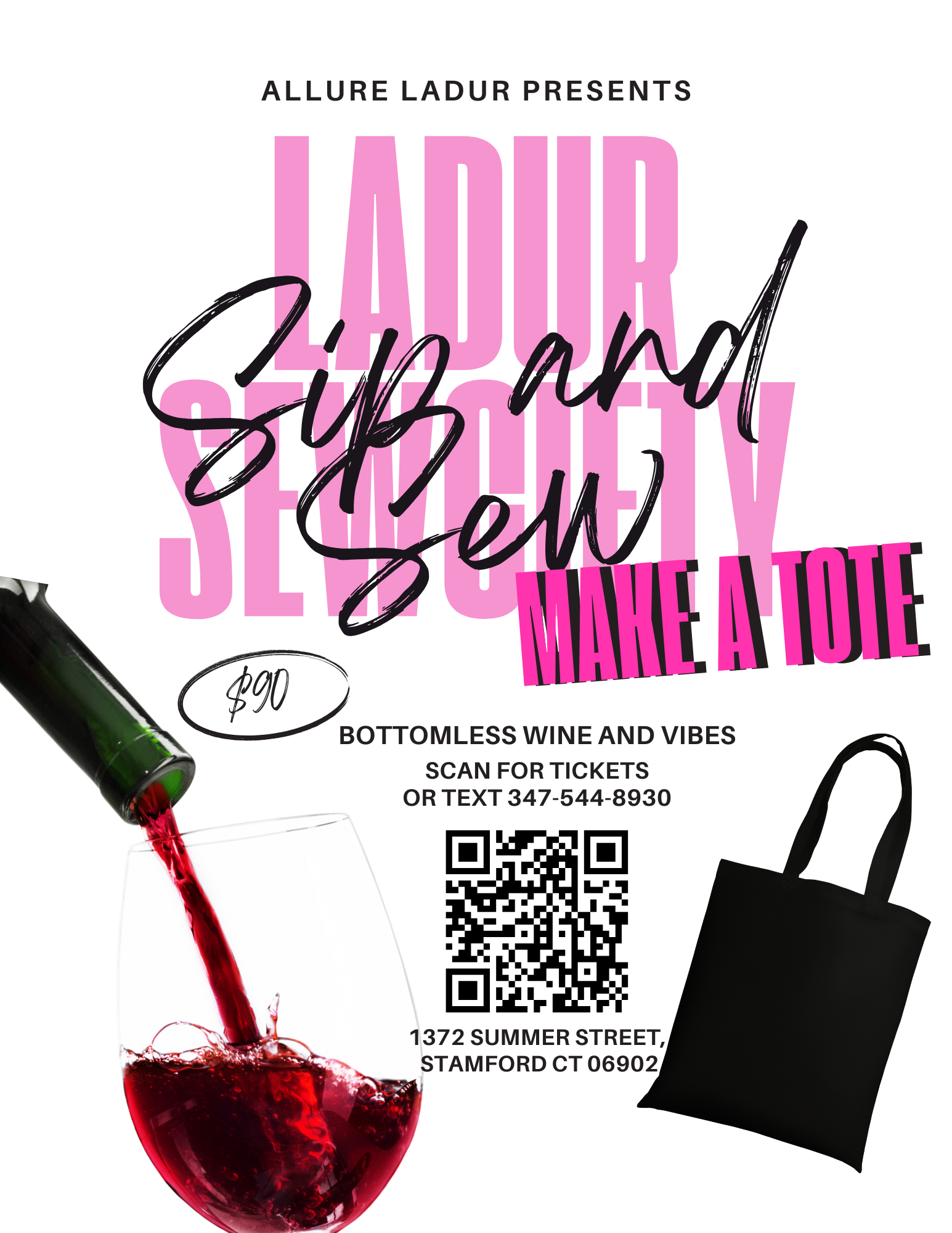 Sip and Sew: Tote Bag