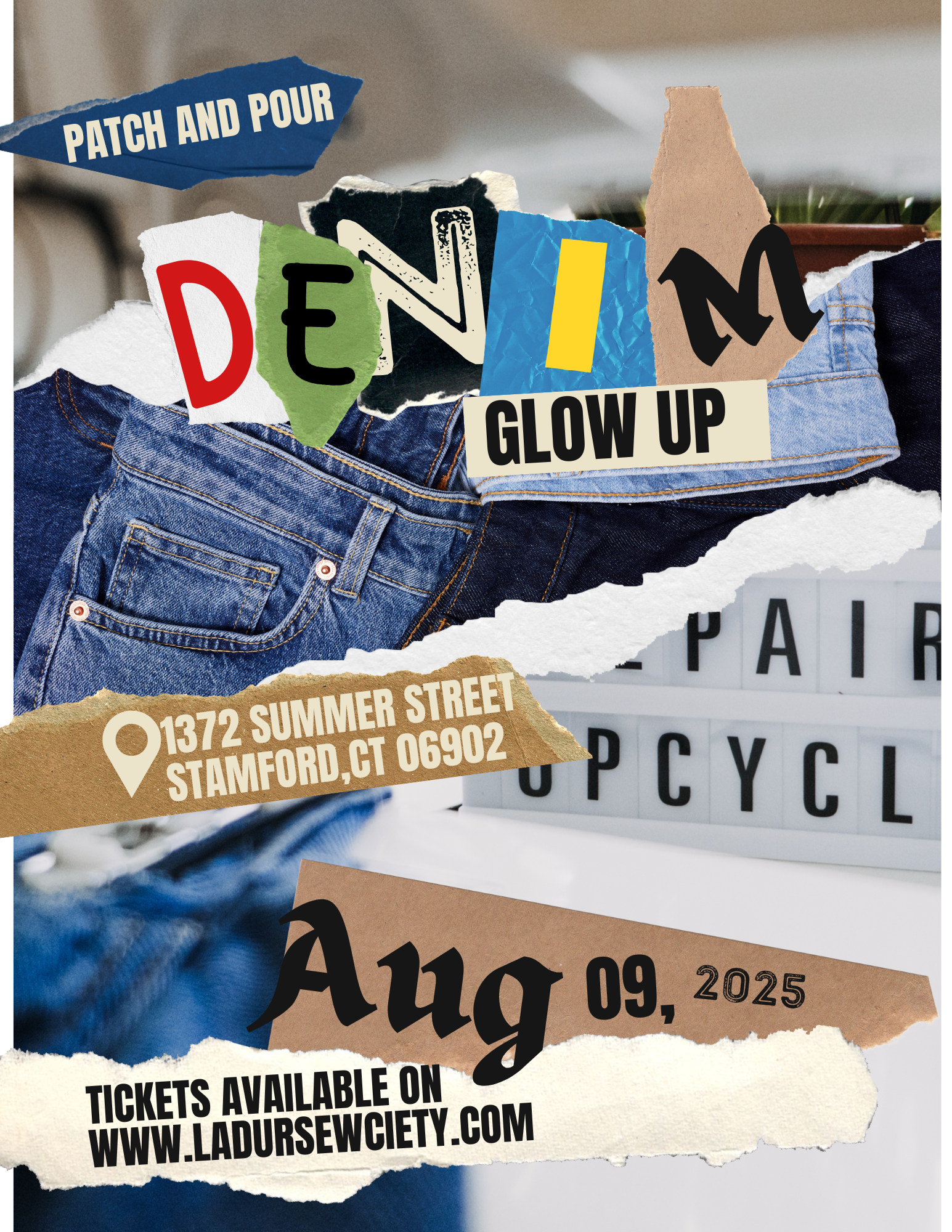 Patch & Pour: Denim Glow-Up Night