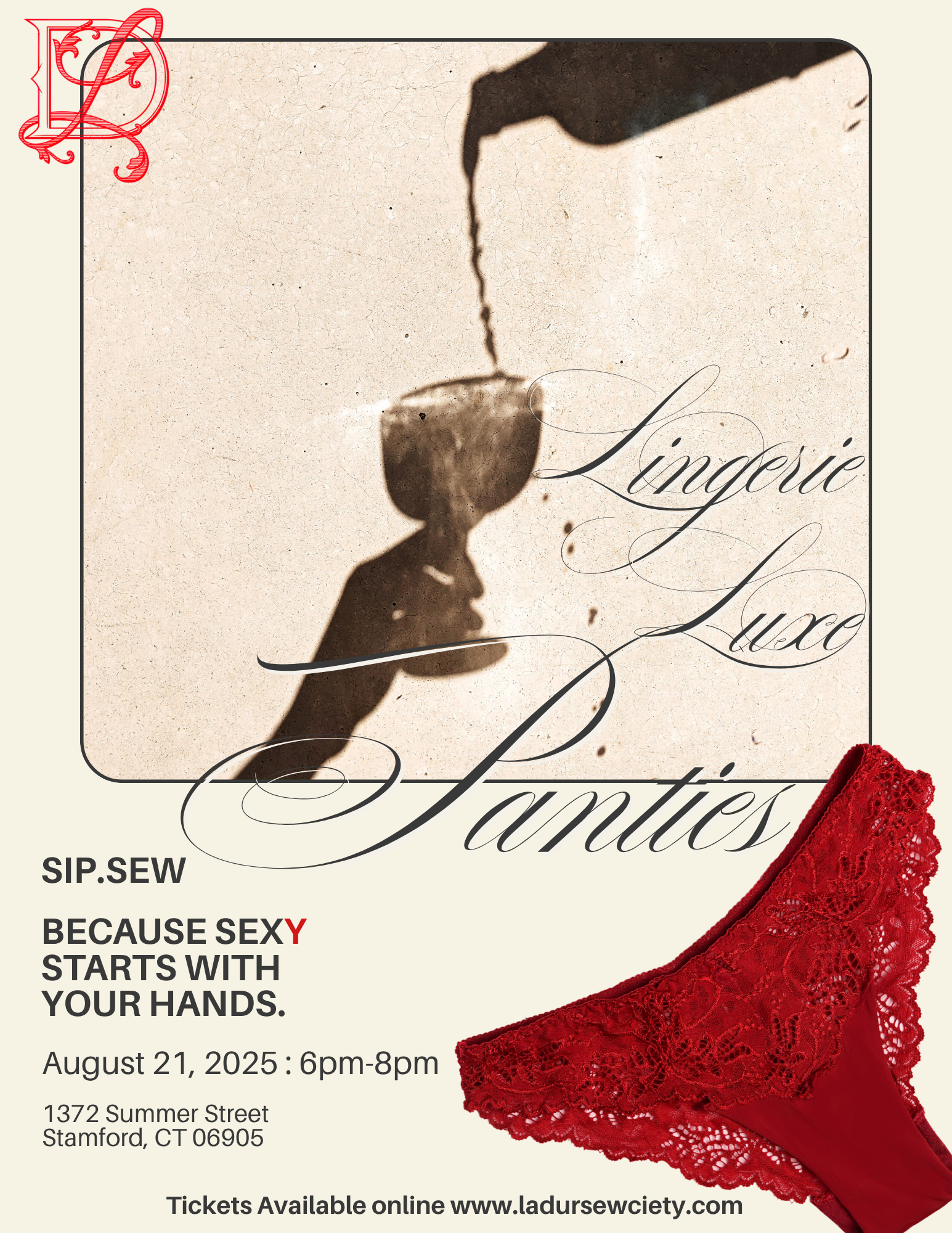 Lingerie Luxe: Sip & Sew Series Panties