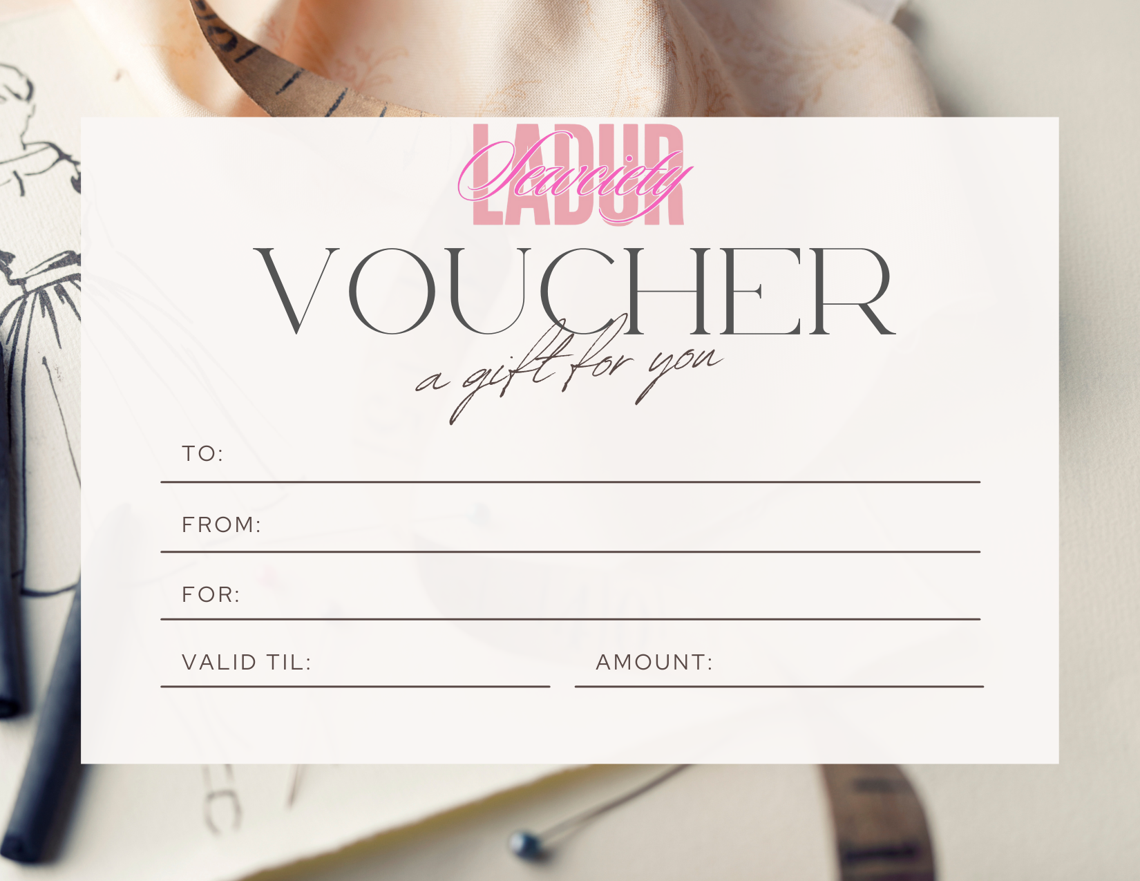 Sew Gifted — The Ladur Sewciety Gift Card