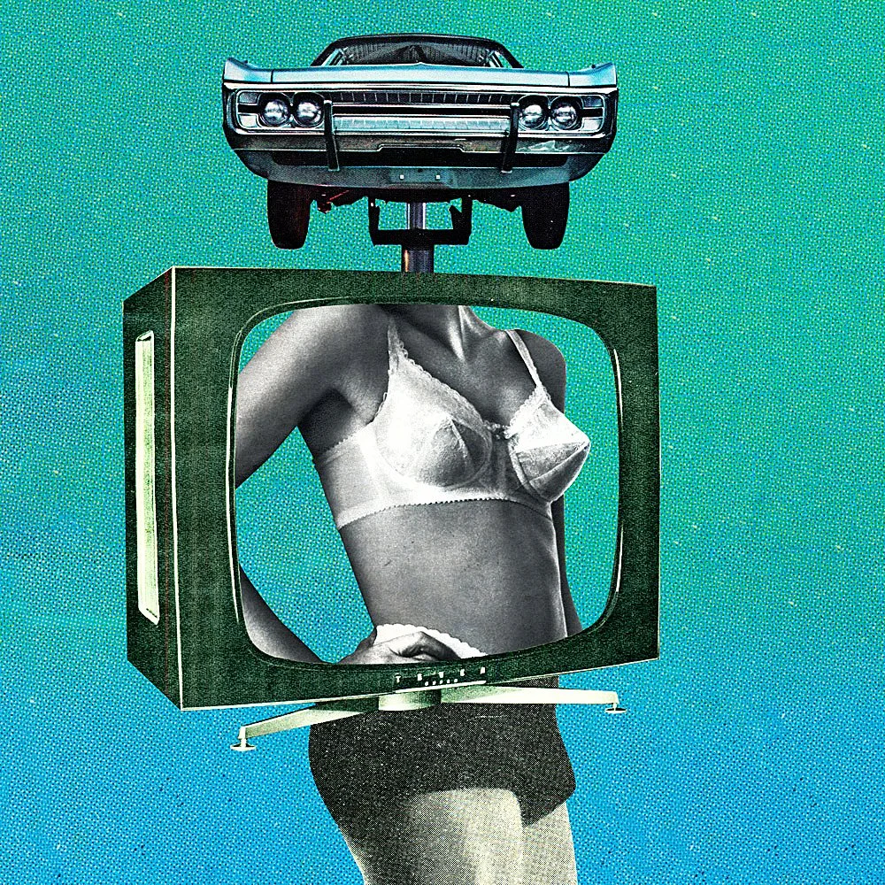 broadcast body by joan seed - Joan Seed, Broadcast Body, surreal retro collage