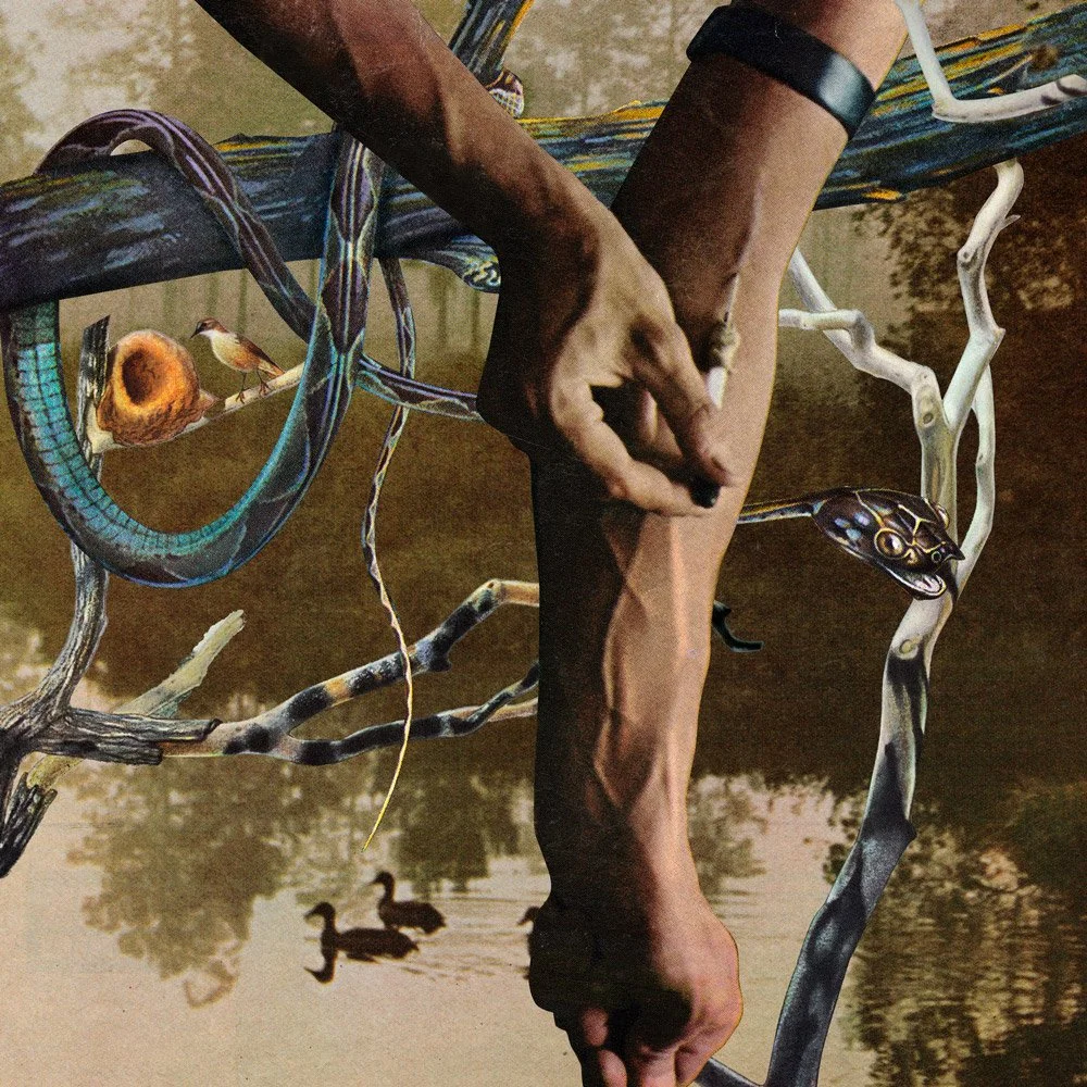 Outsider surrealist poster - Avant-garde dreamscape art