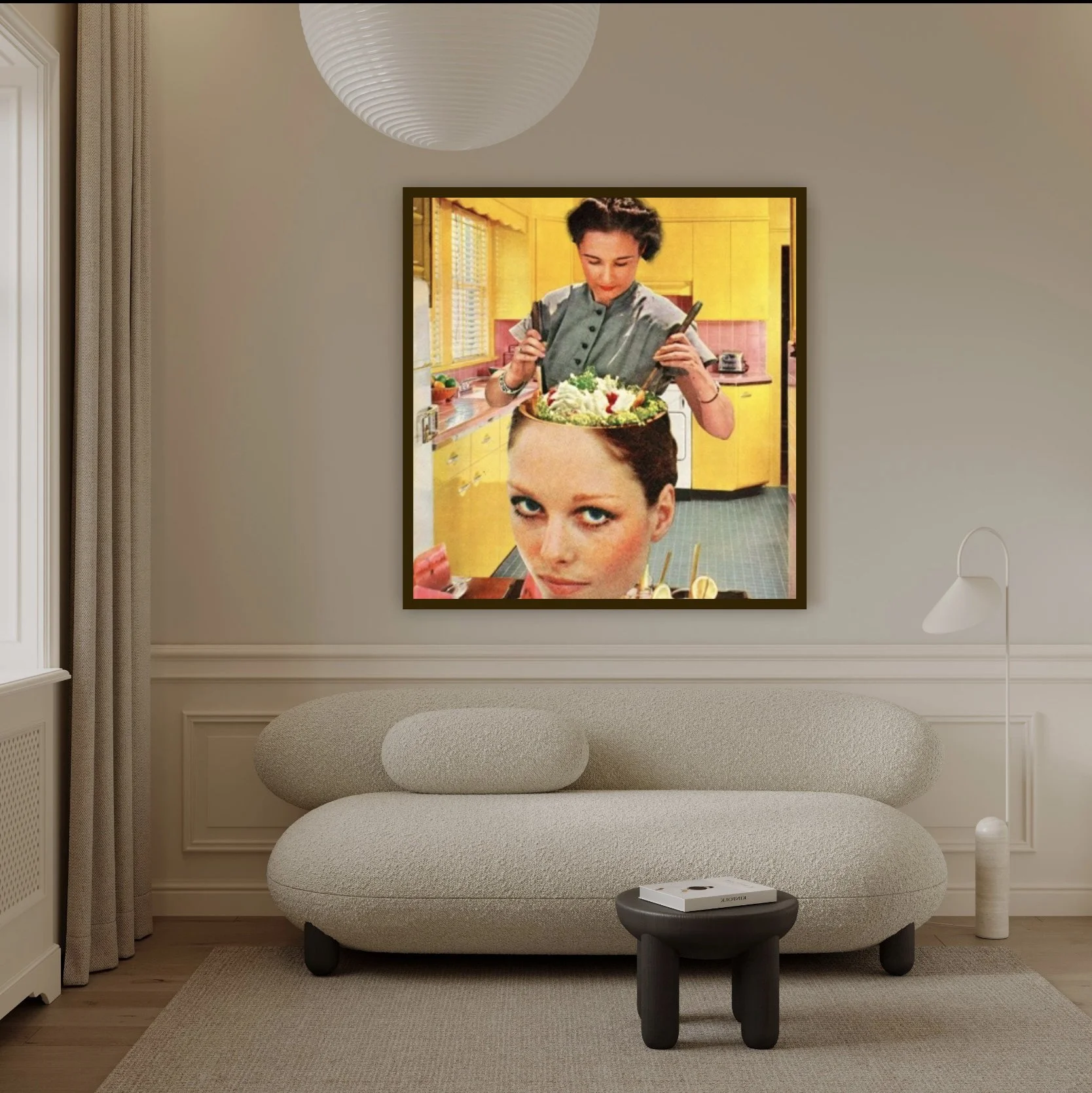 my body is your communion - cool retro yellow fine art prints