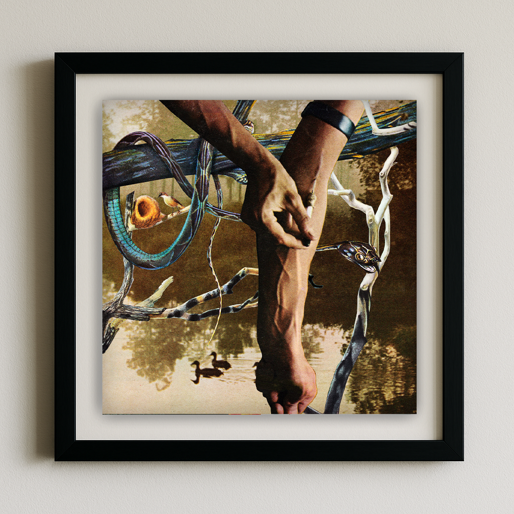 Surreal collage art print - Vintage anatomical collage