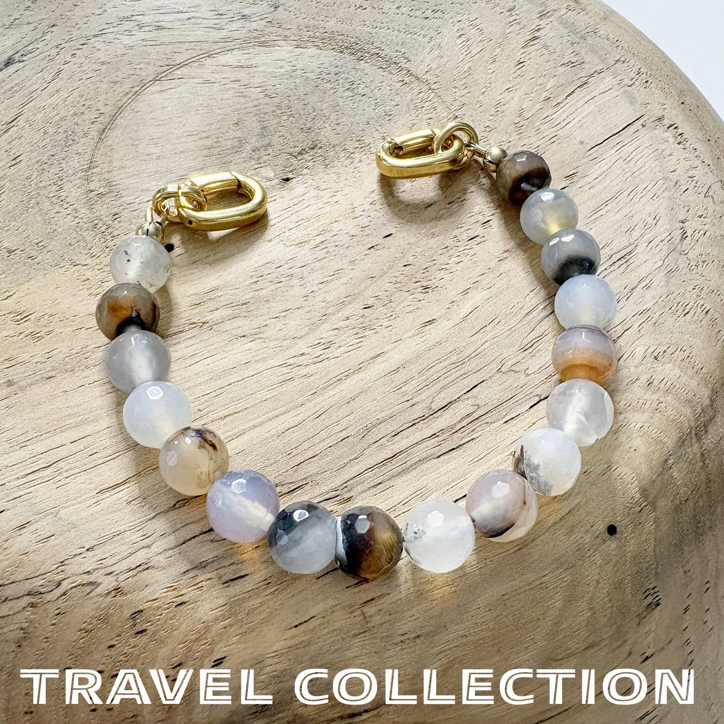 Montana, USA – Montana Agate Gemstone Bead Strand