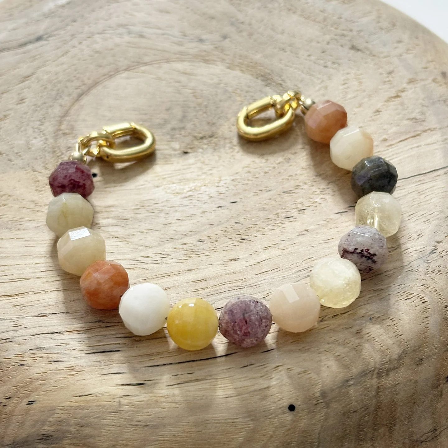 Mixed Quartz Gemstone Bead Strand