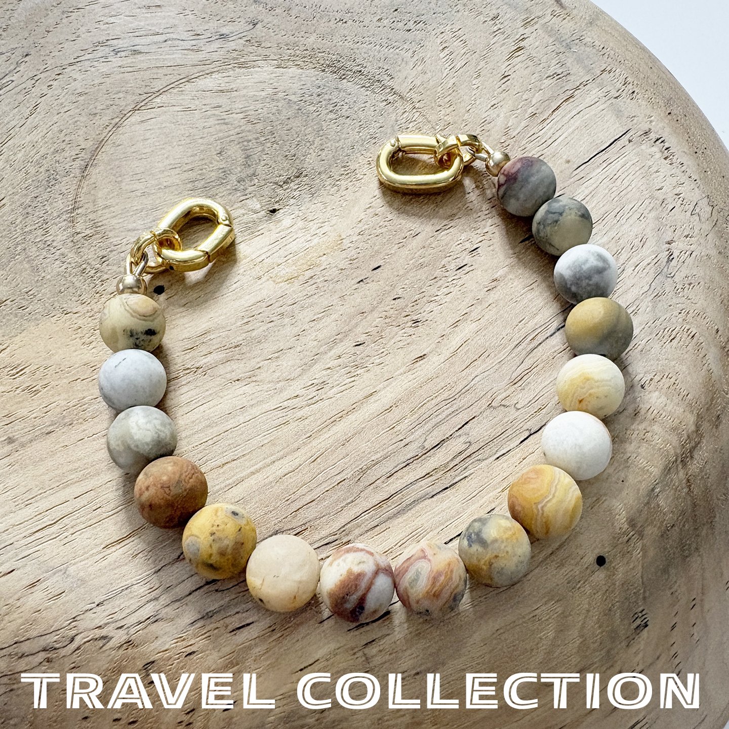 Chihuahua, Mexico – Crazy Lace Agate (matte) Gemstone Bead Strand