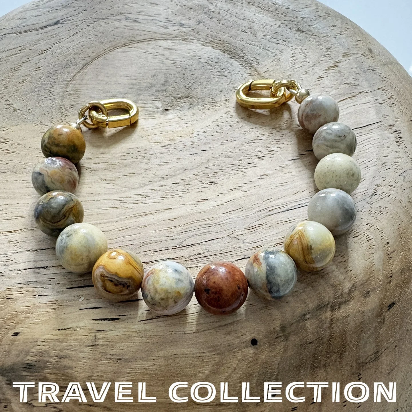 Chihuahua, Mexico - Crazy Lace Agate Gemstone Bead Strand