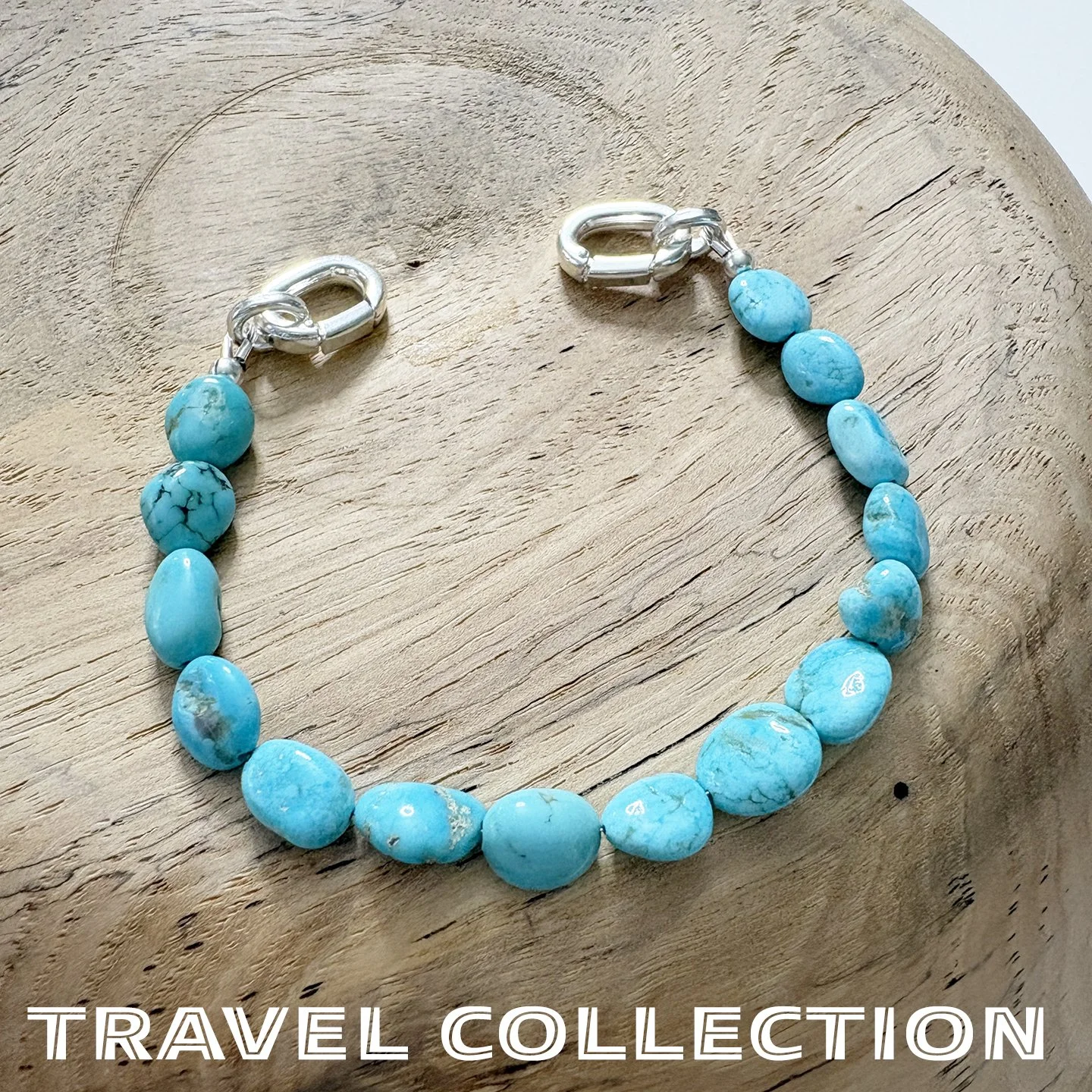 Arizona, USA – Sleeping Beauty Turquoise Gemstone Bead Strand