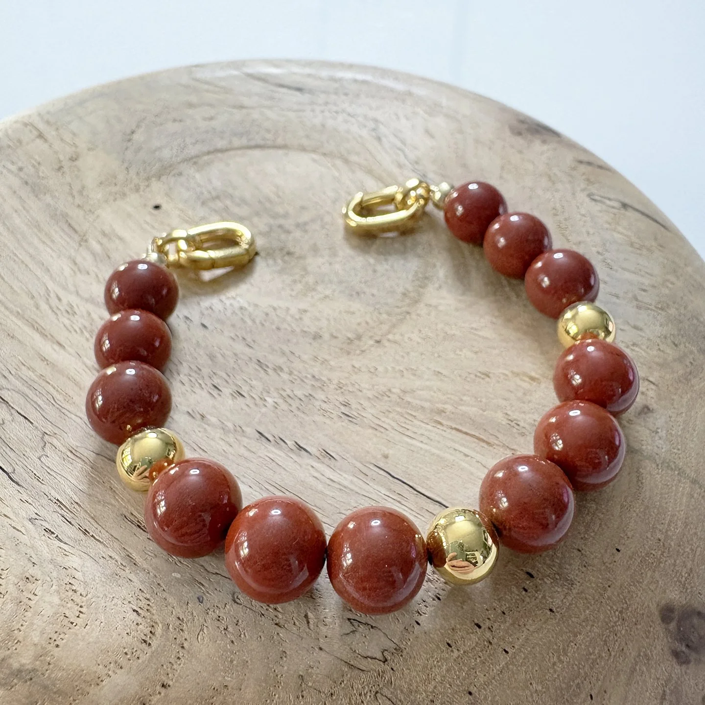 64 Carnelian & gold plated 8in.jpg