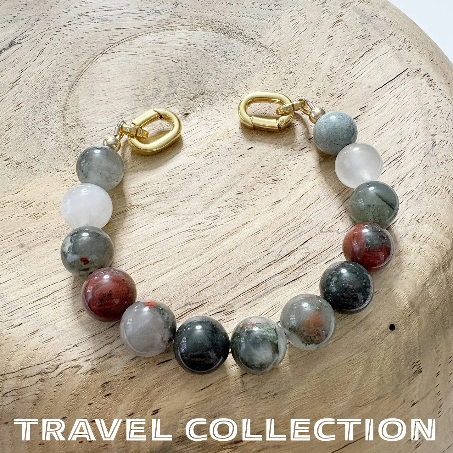 Africa – African Bloodstone Gemstone Bead Strand