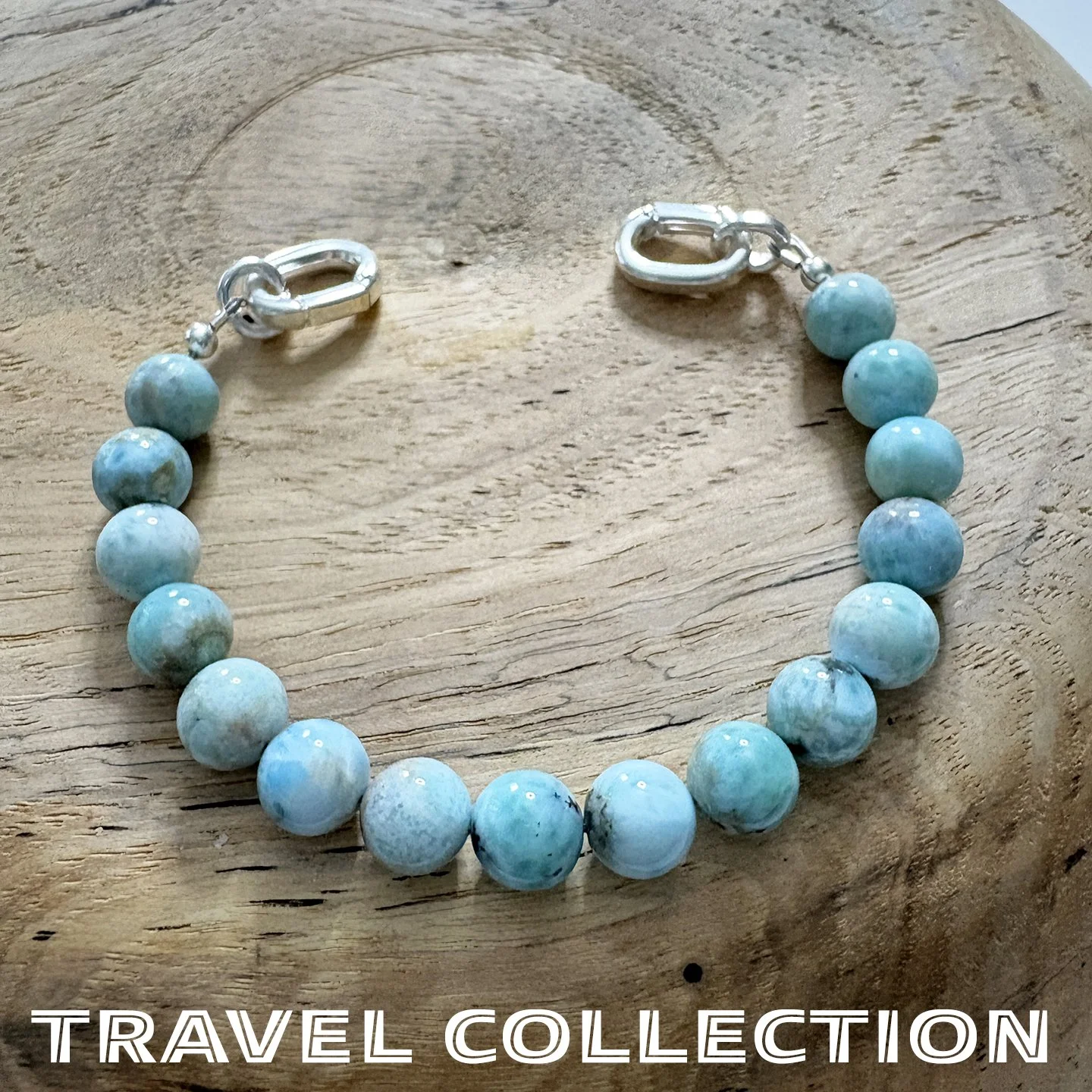 Dominican Republic - Larimar (round) Gemstone Bead Strand