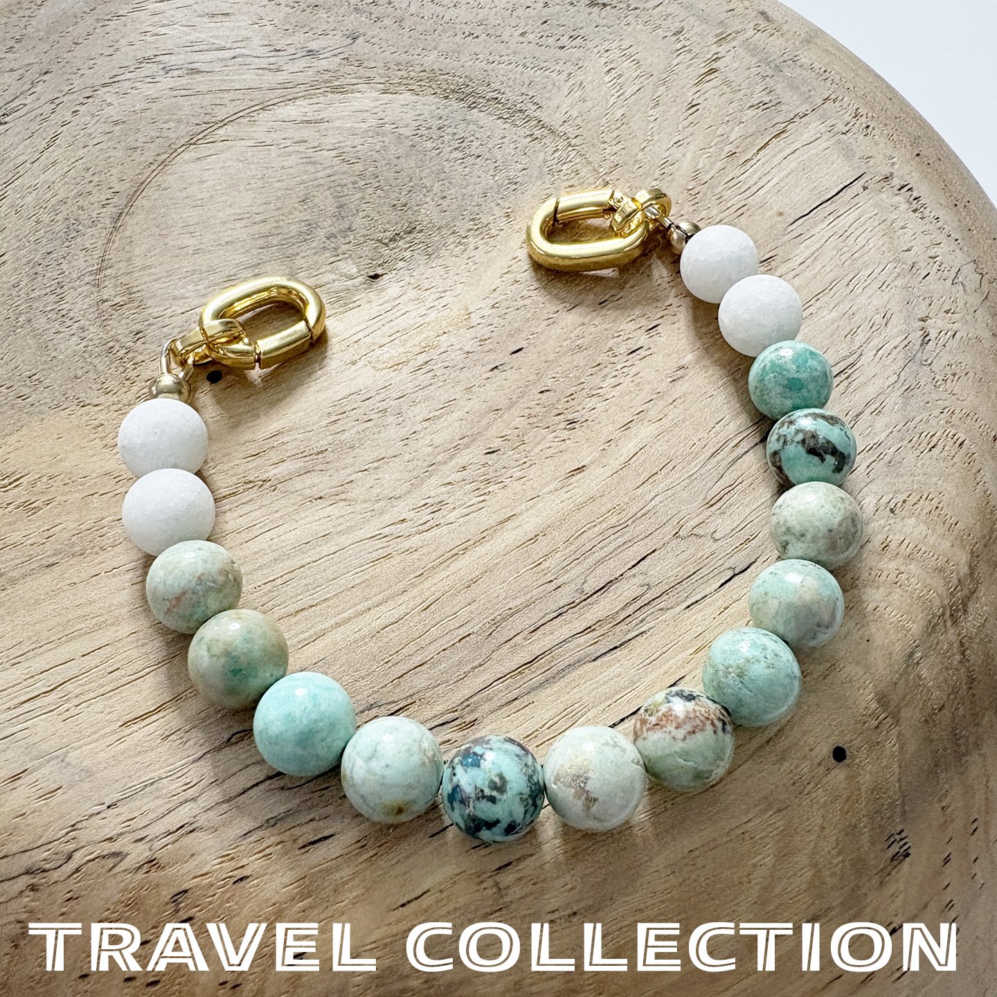 155 South America Peruvian turquoise and quartz 8in tc.jpg