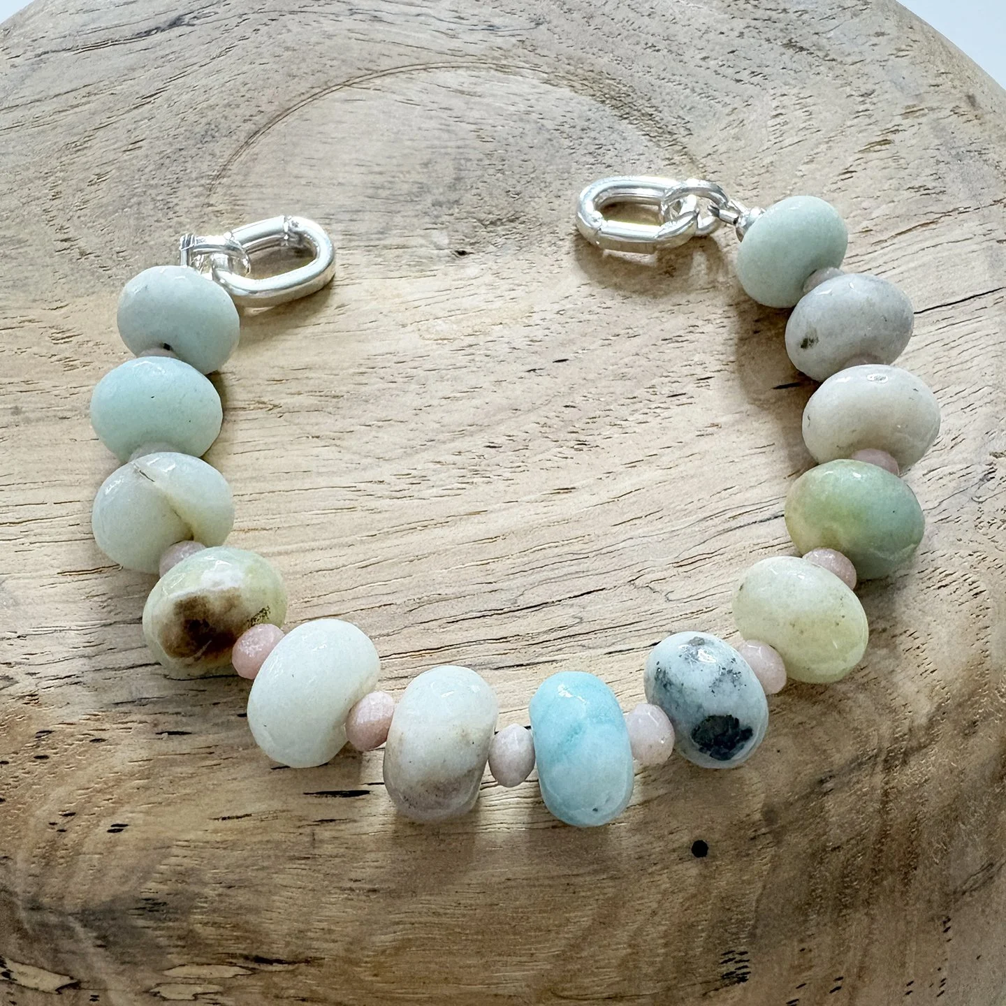 124 amazonite & pink opal 8in.jpg