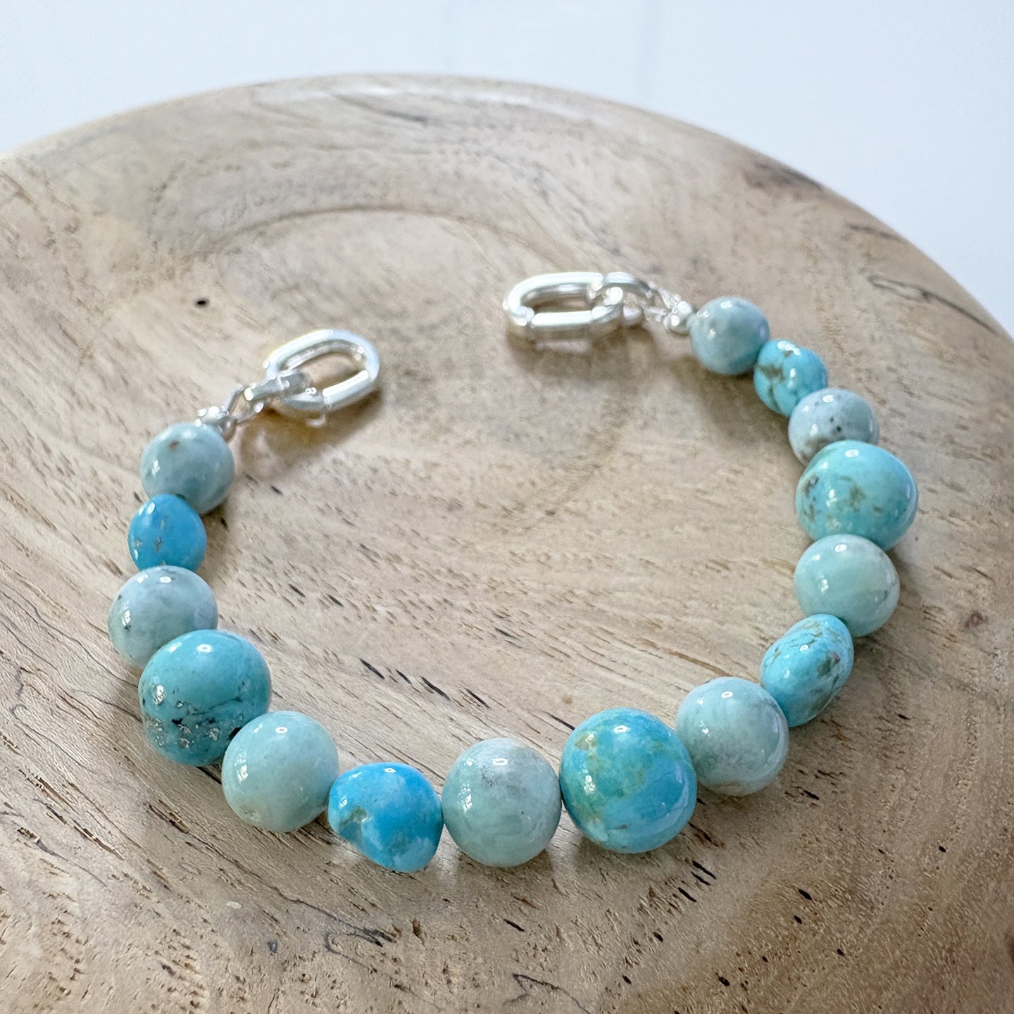70 Kingman turuqoise & sleeping beauty turquoise & Larimar 8in.jpg