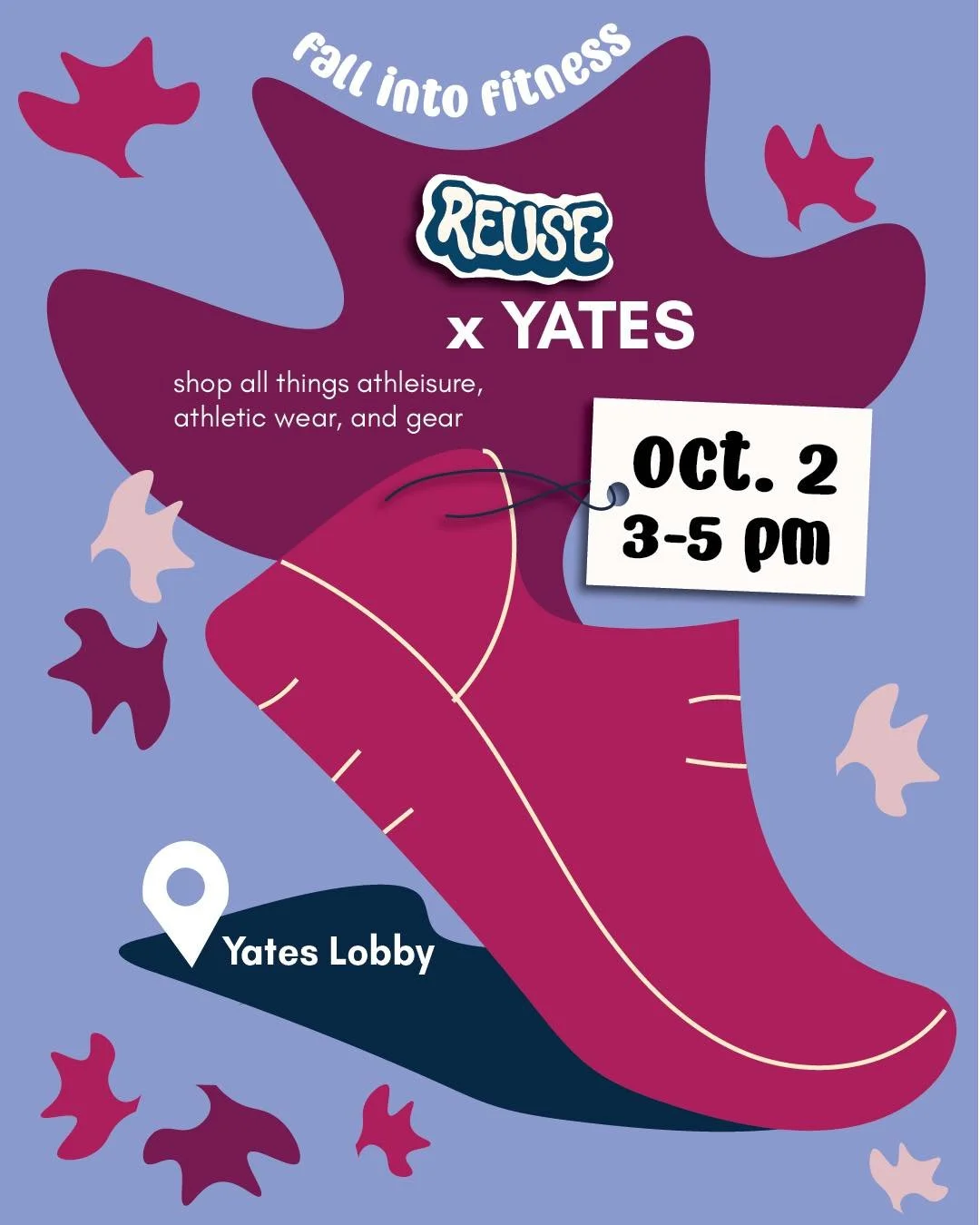 Come to Yates this Thursday, October 2nd to stock up for your gym trips!