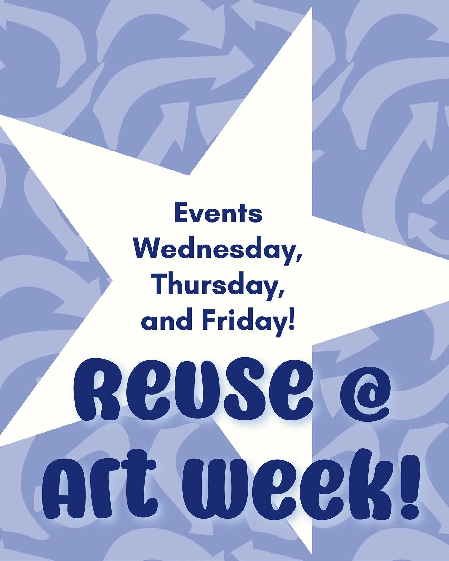 Swipe to learn about our events for Arts Week!