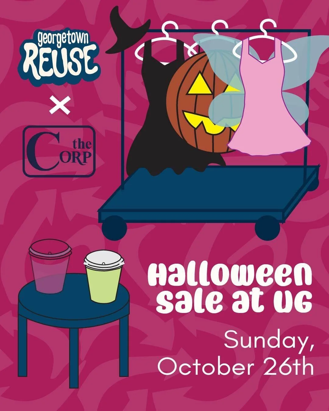 Come by UG this Sunday to shop Halloween items while grabbing a drink!