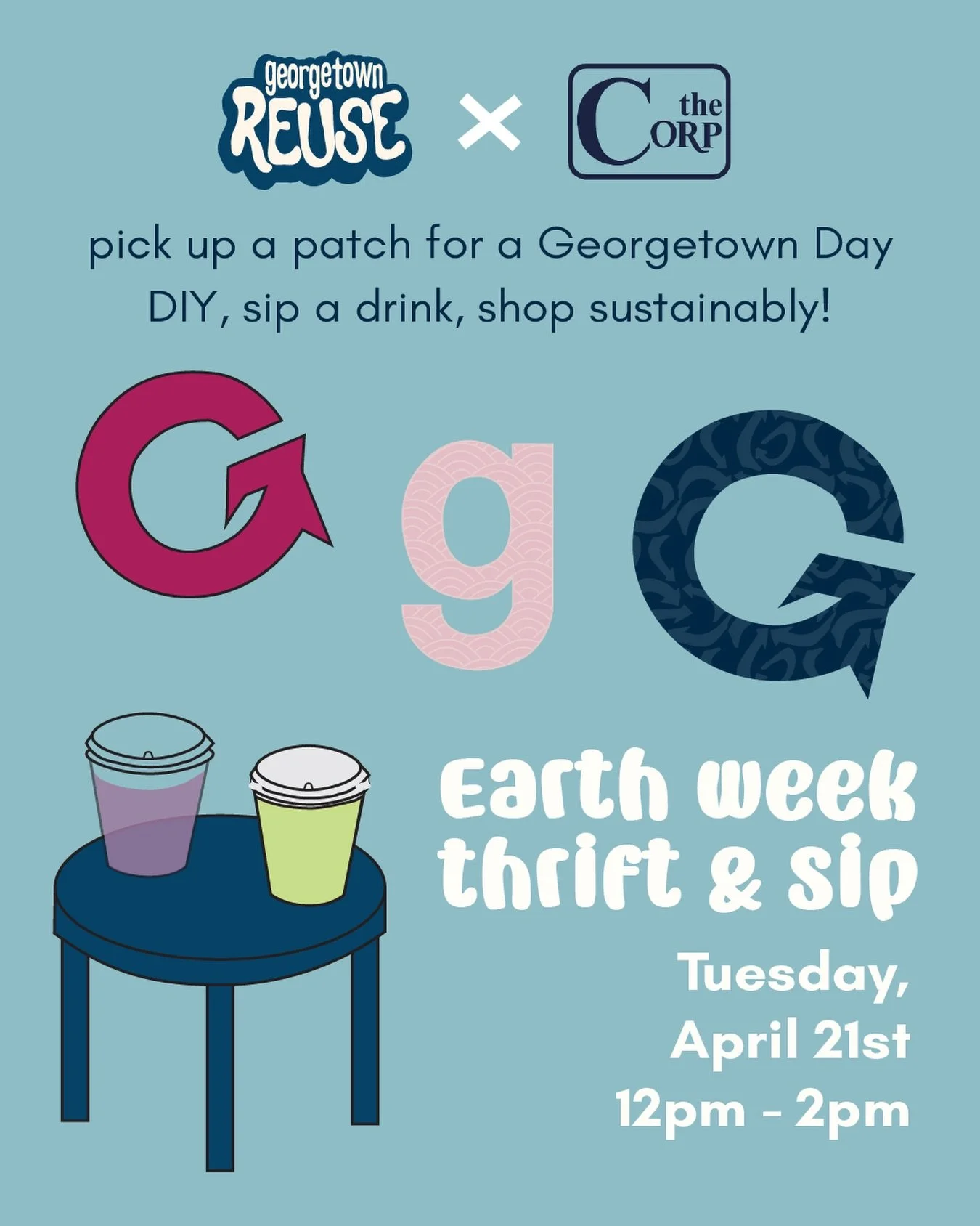 Celebrate Earth Week with us &amp; @thecorp this Tuesday at Uncommon Grounds! Craft, sip, shop, and more! Don&rsquo;t miss it. 🌎✨