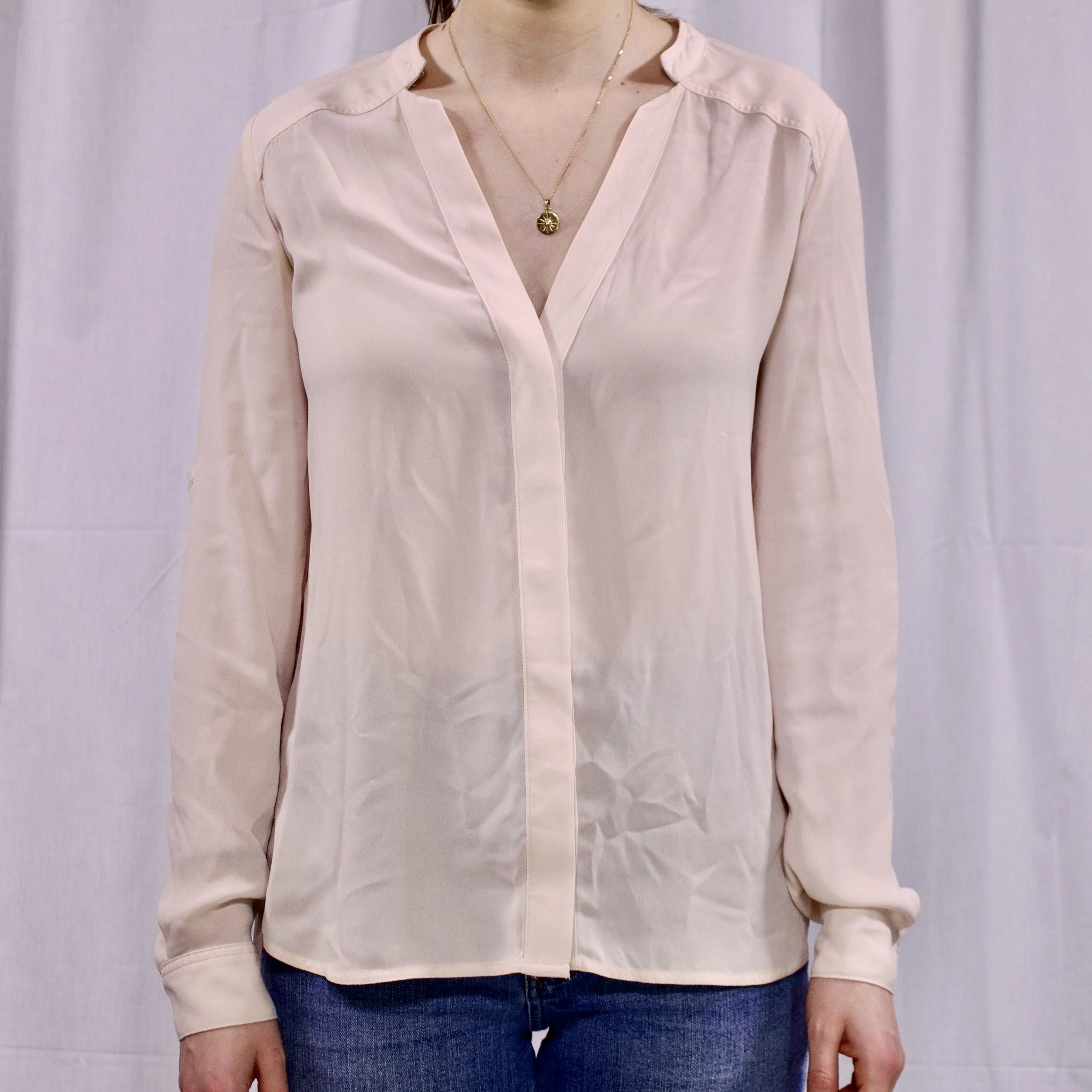 Banana Republic Pink Blouse .jpeg