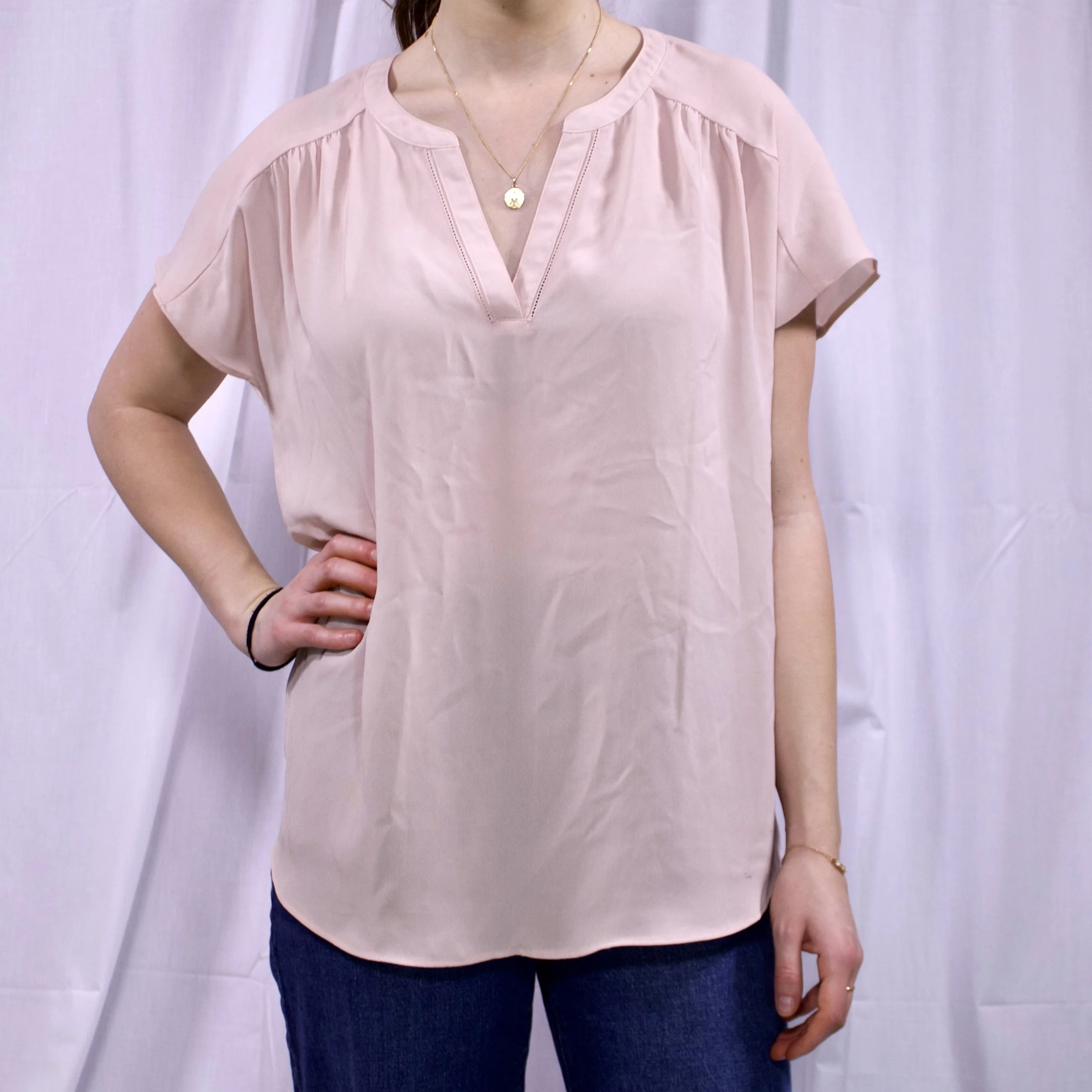 Banana Republic Pink Dress Shirt front.jpeg