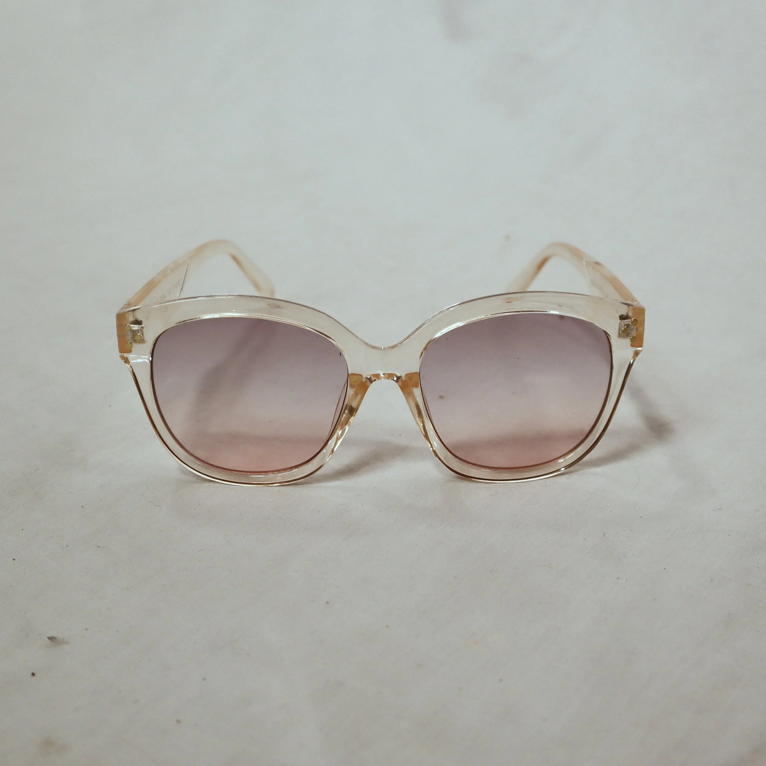 Aerie Pink Sunglasses with Clear Tinted Frame