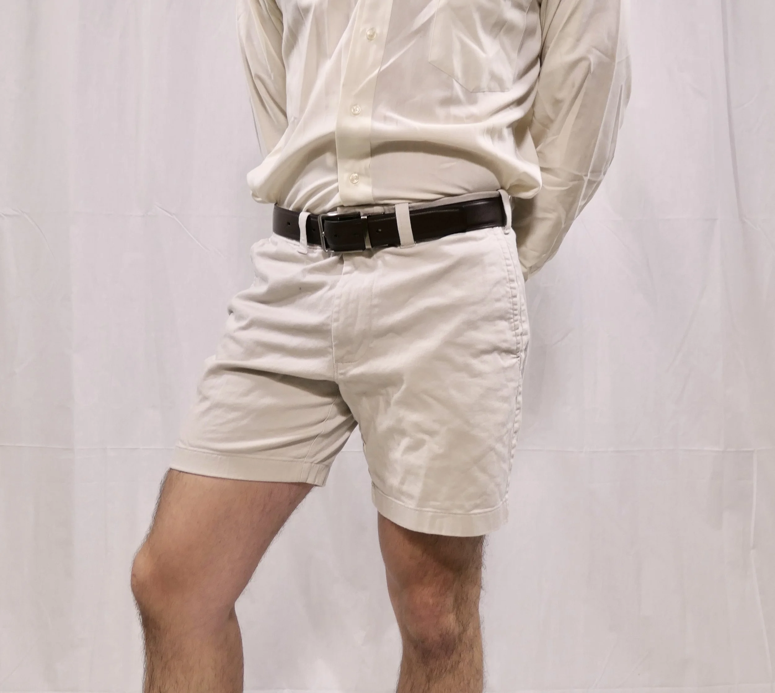 J. crew men_s beige 7_ inseam shorts2.JPG